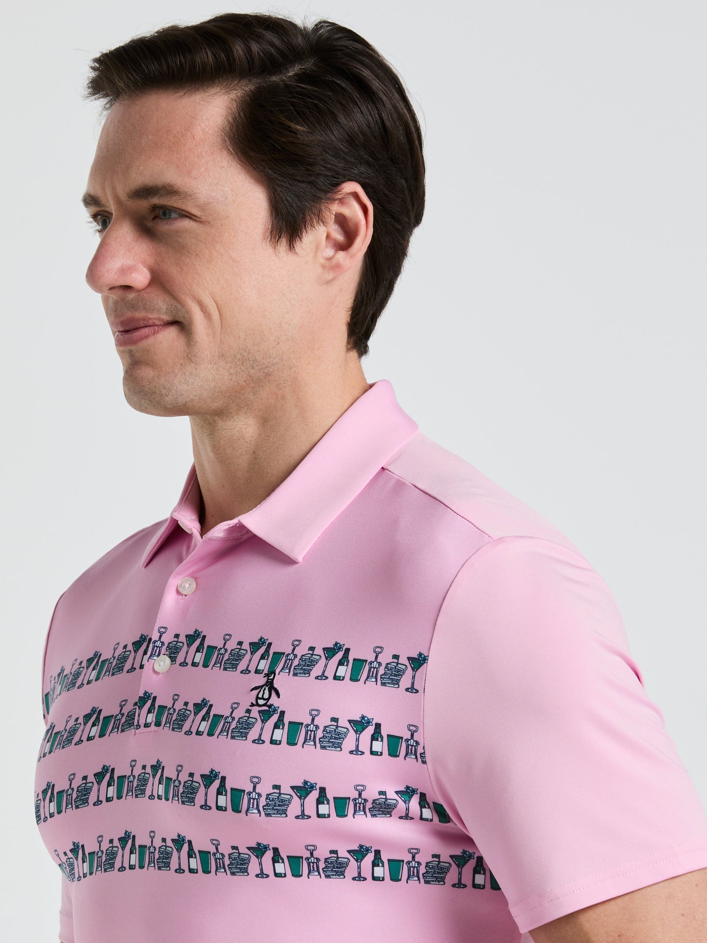Men's Engineered Cocktail Novelty Golf Polo Shirt
