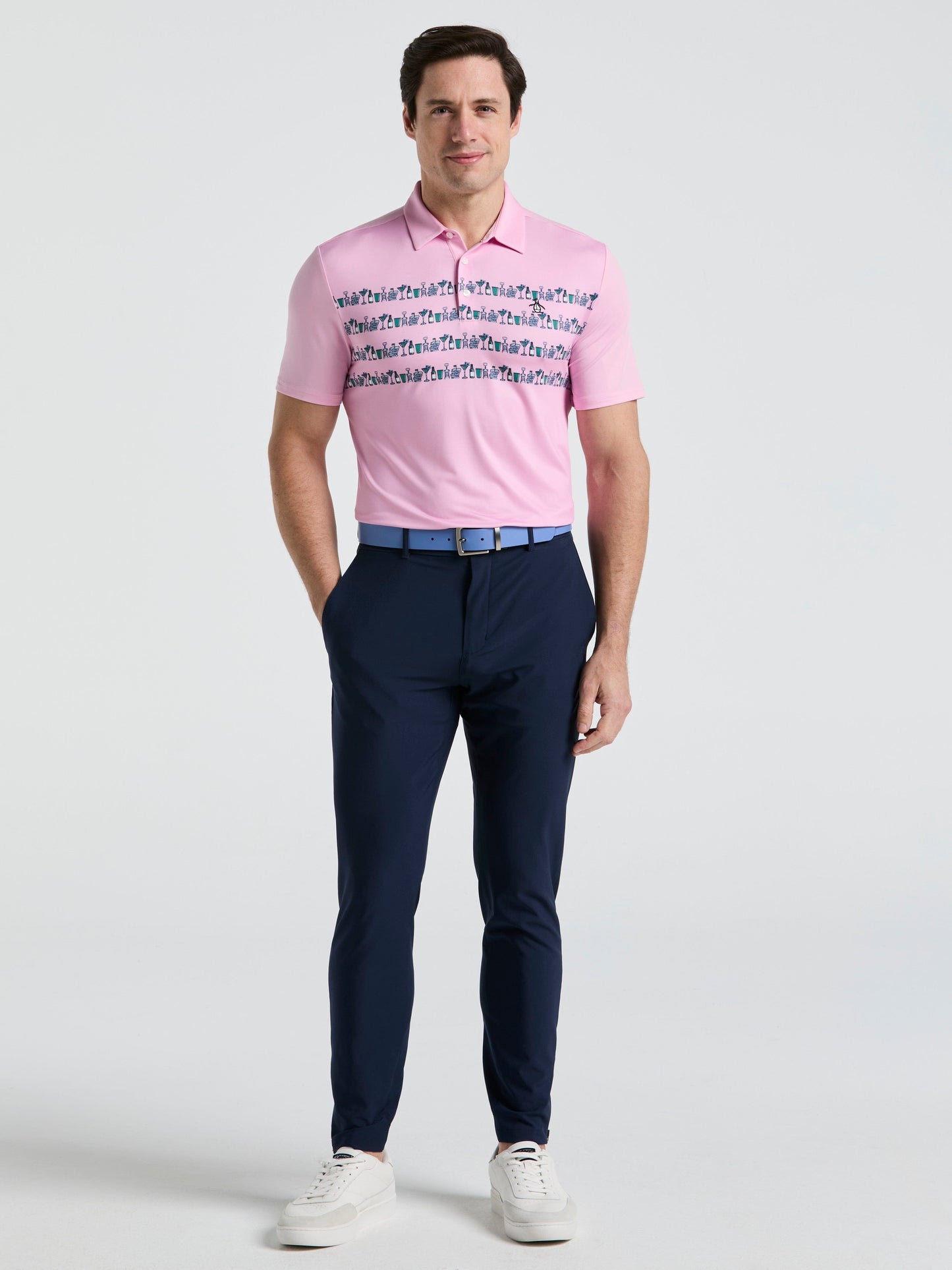 Men's Engineered Cocktail Novelty Golf Polo Shirt