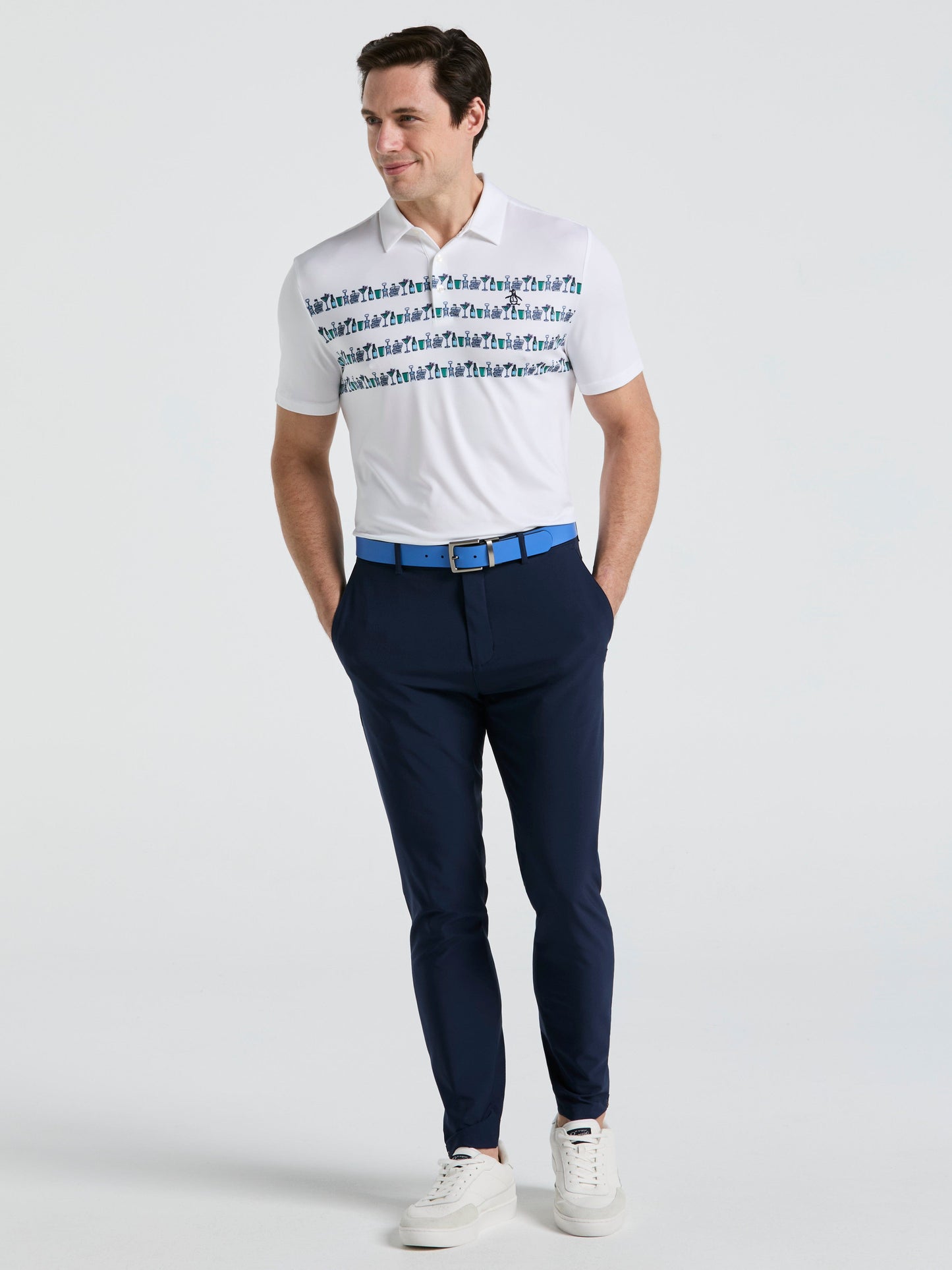 Men's Engineered Cocktail Novelty Golf Polo Shirt