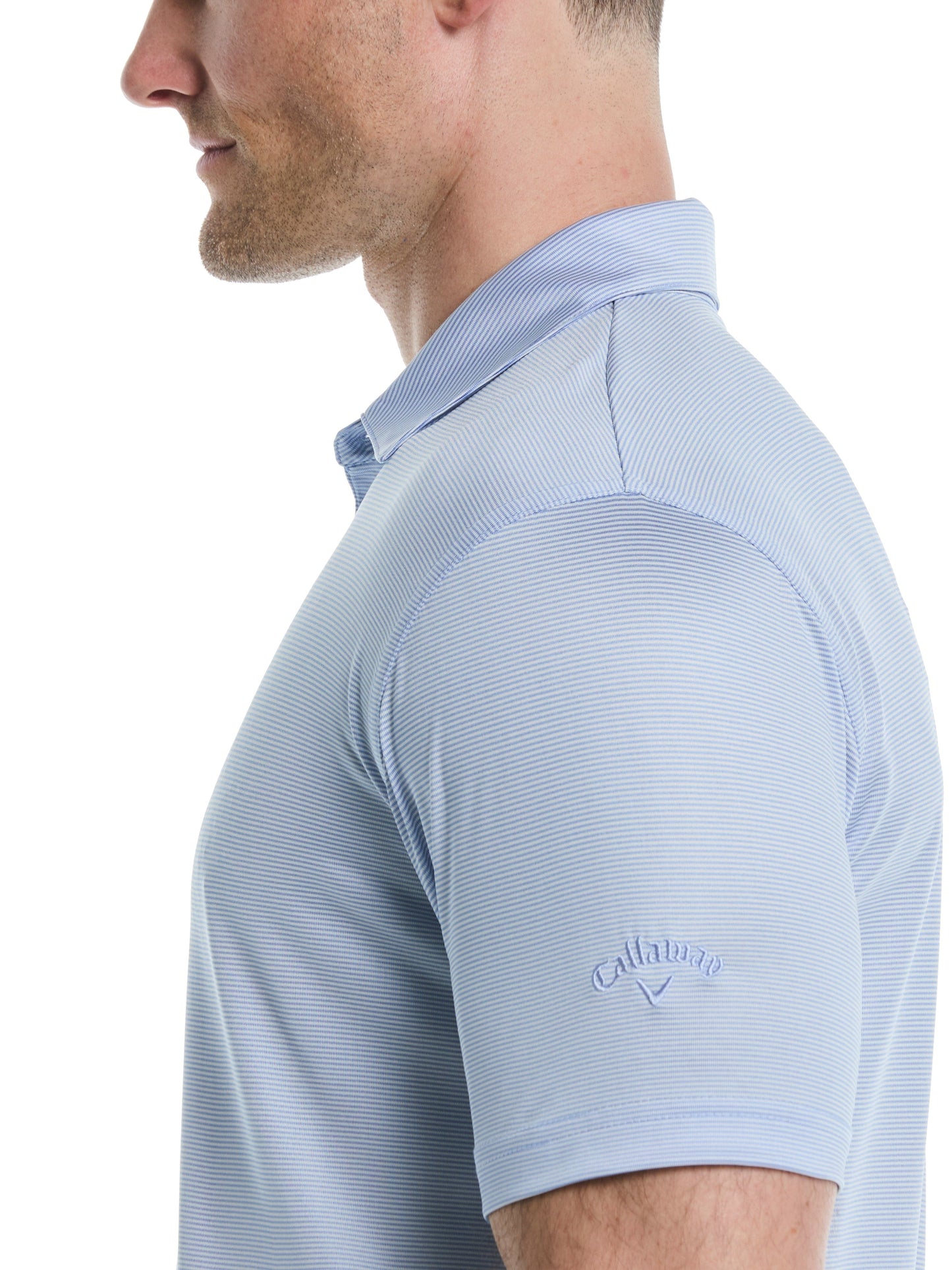 Men's Fine Line Stripe Golf Polo