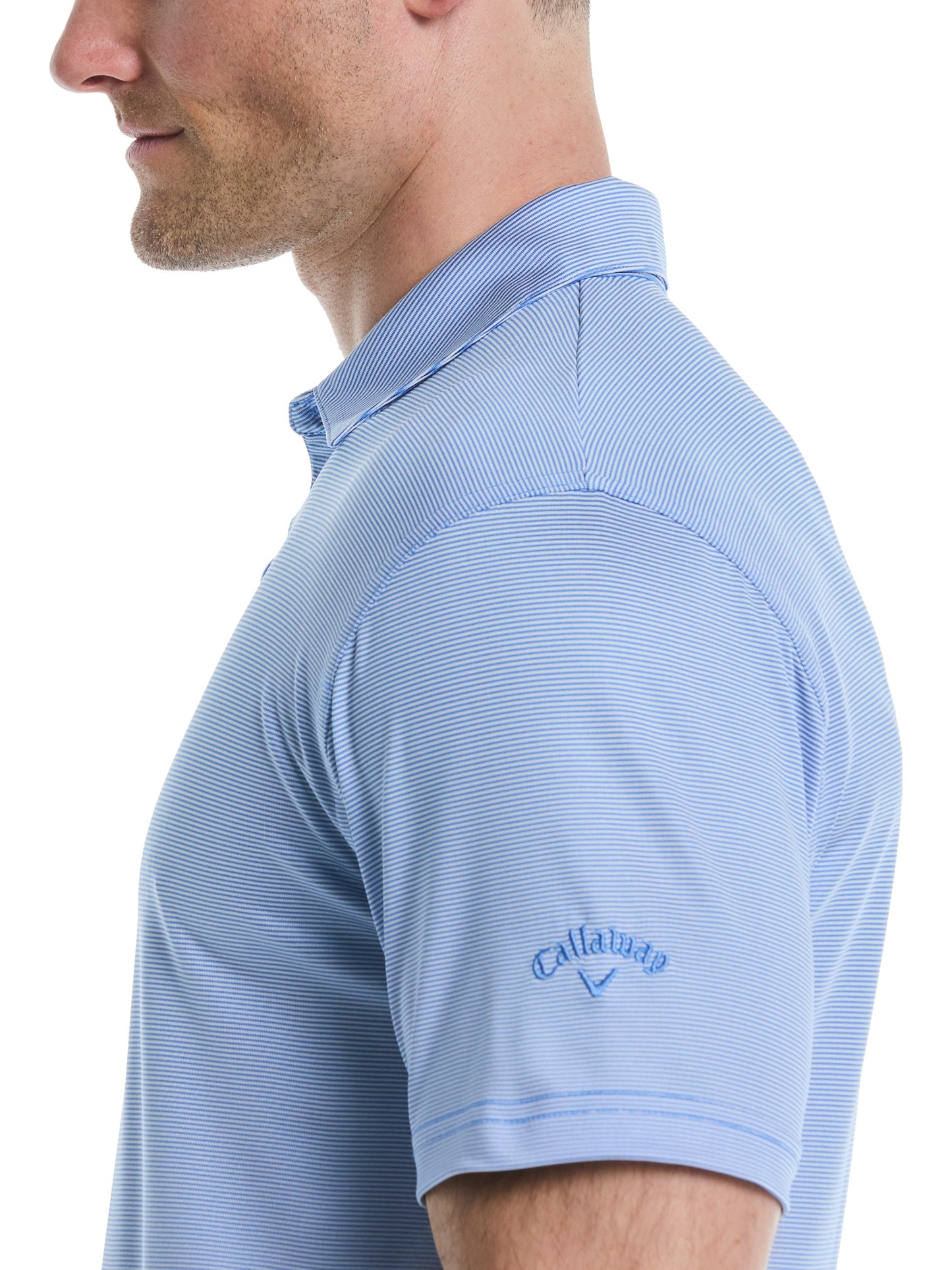 Men's Fine Line Stripe Golf Polo