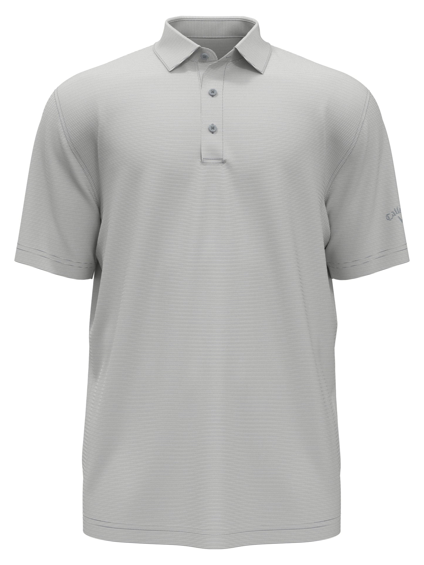 Fine Line Stripe Golf Polo (Quarry)
