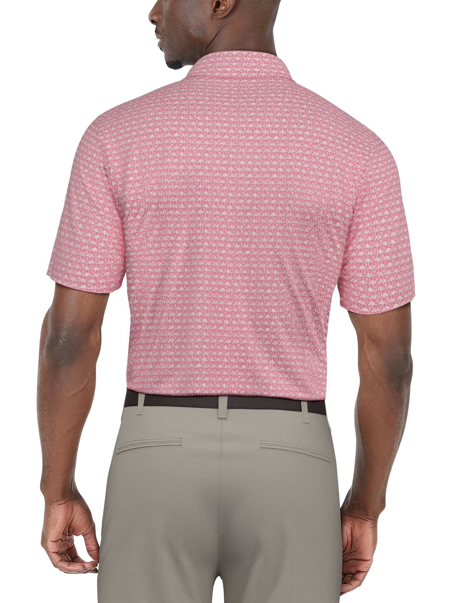 Men's Flamingo Geo Printed Polo