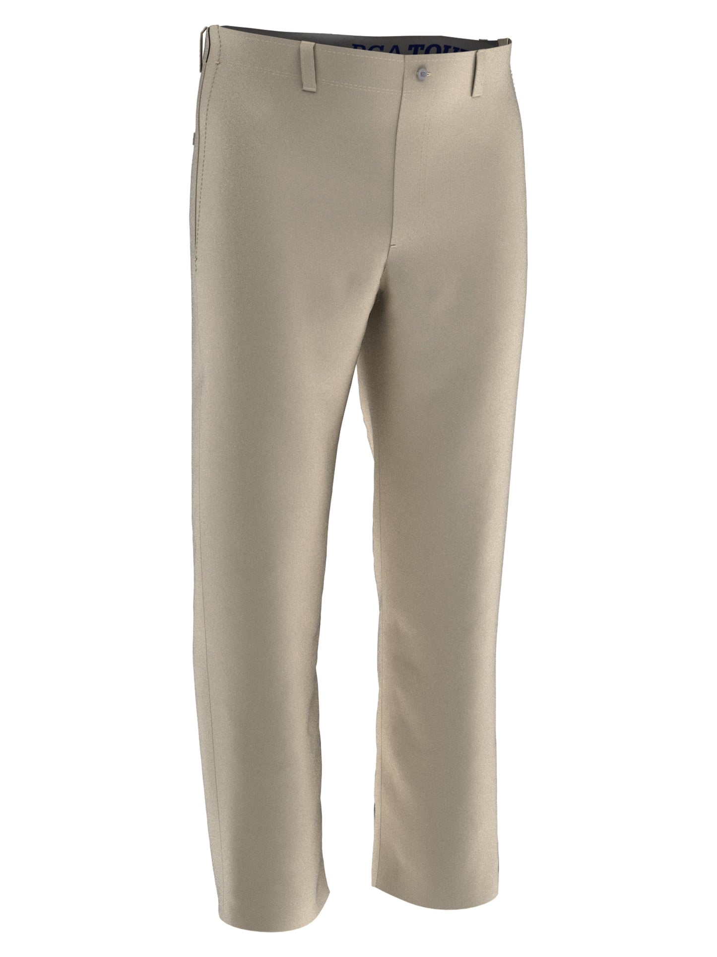 Men's Flat Front Active Waistband Golf Pant - Light Gray
