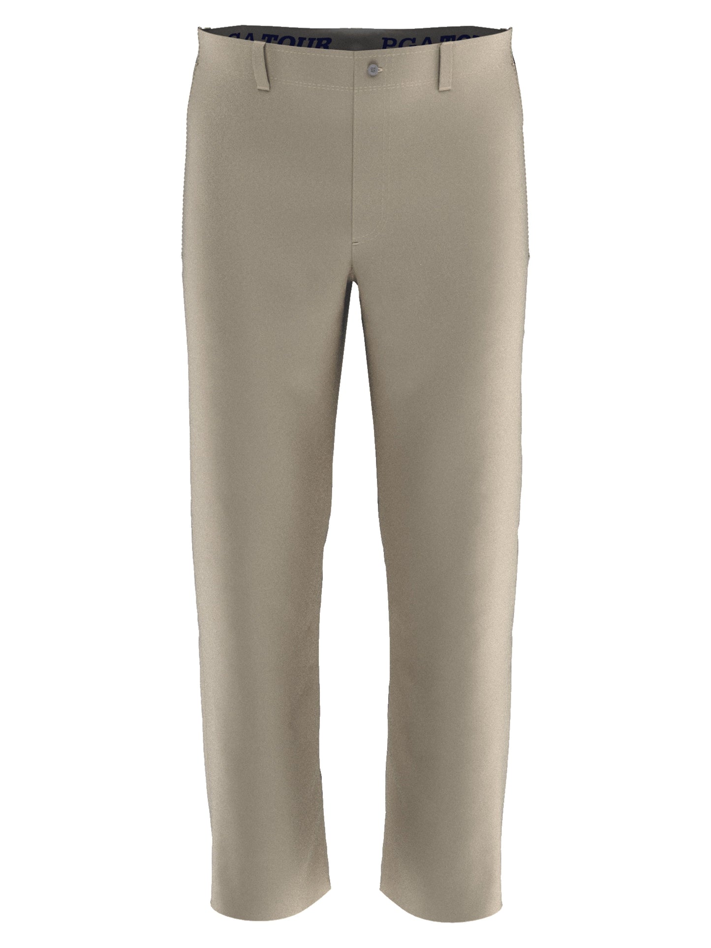 Flat Front Active Waistband Golf Pant (Silver Lining)