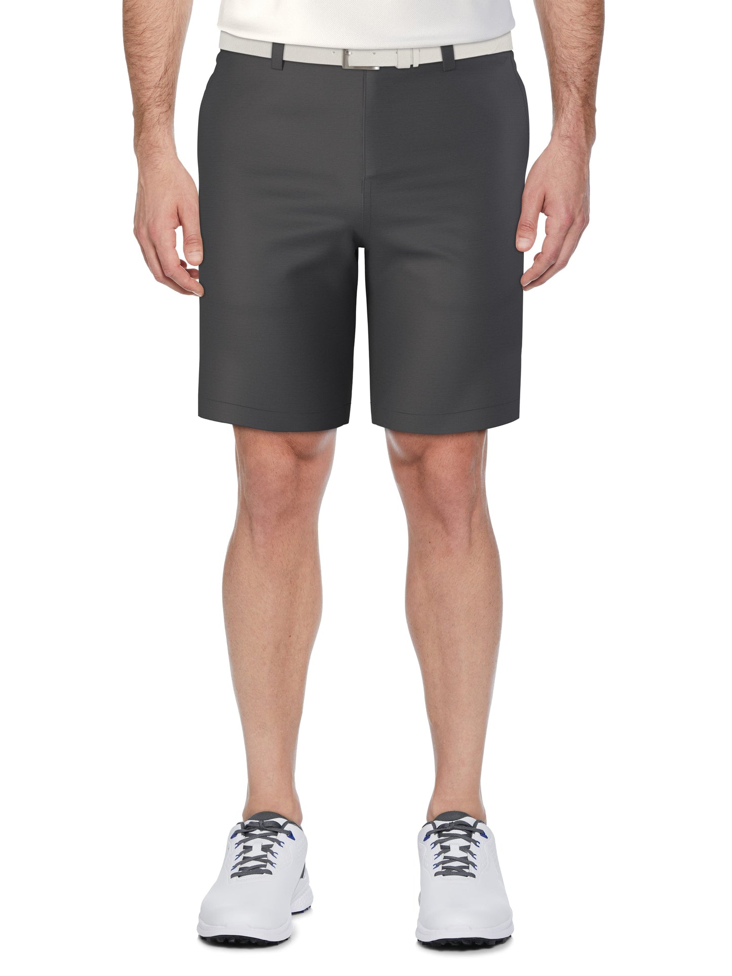 Men's Flat Front Horizontal Textured Golf Short