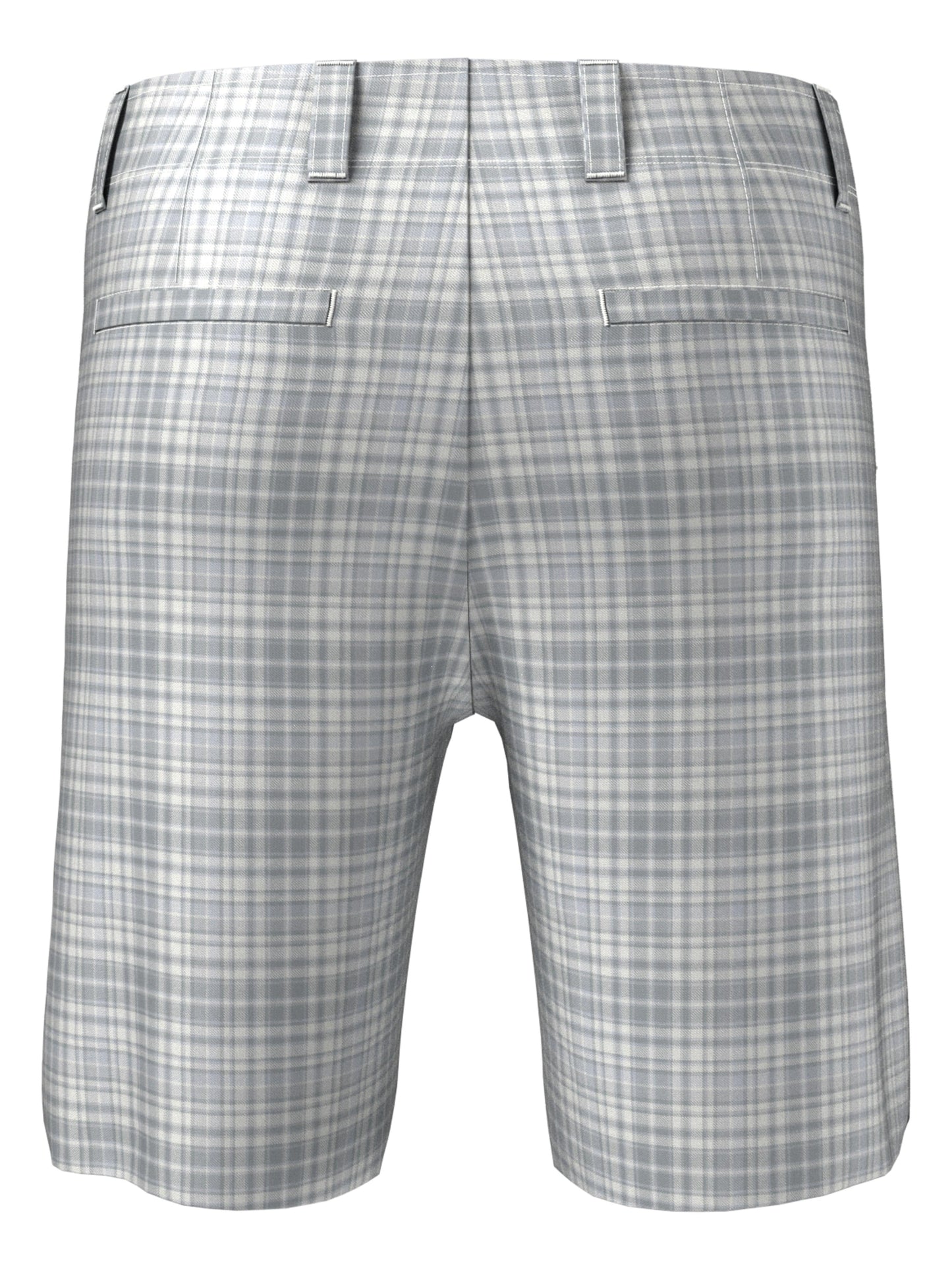 Men's Flat Front Plaid Golf Short