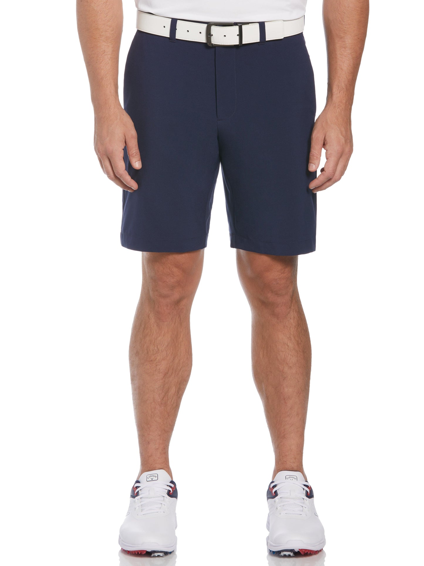 Flat Front Solid Golf Short (Peacoat)