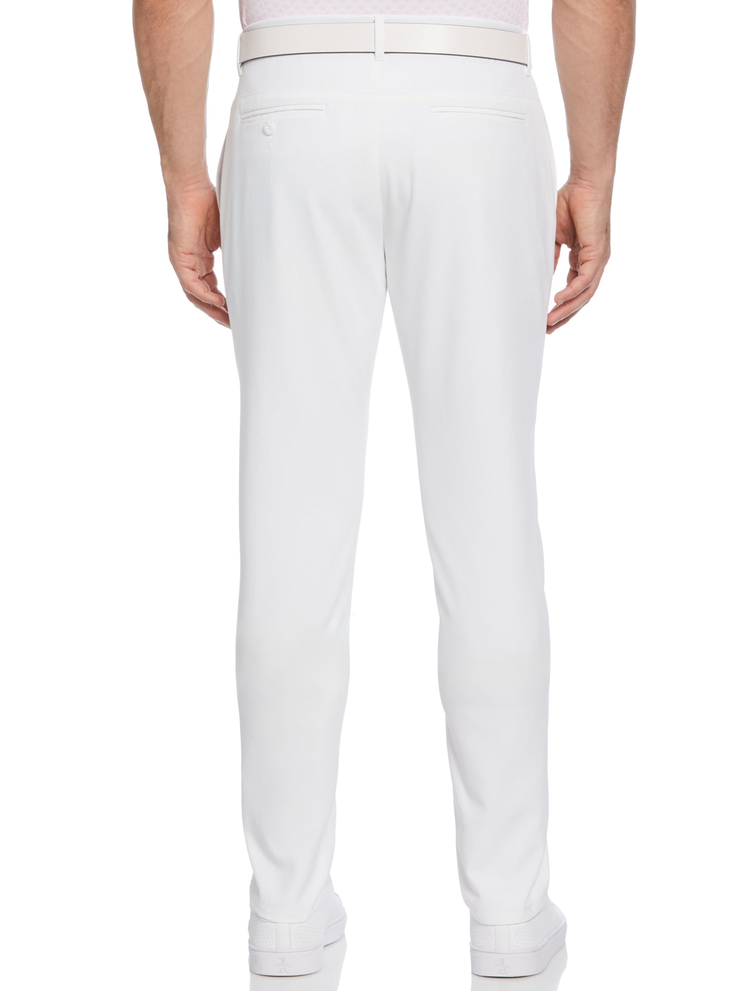 Men's Flat Front Solid Golf Trousers