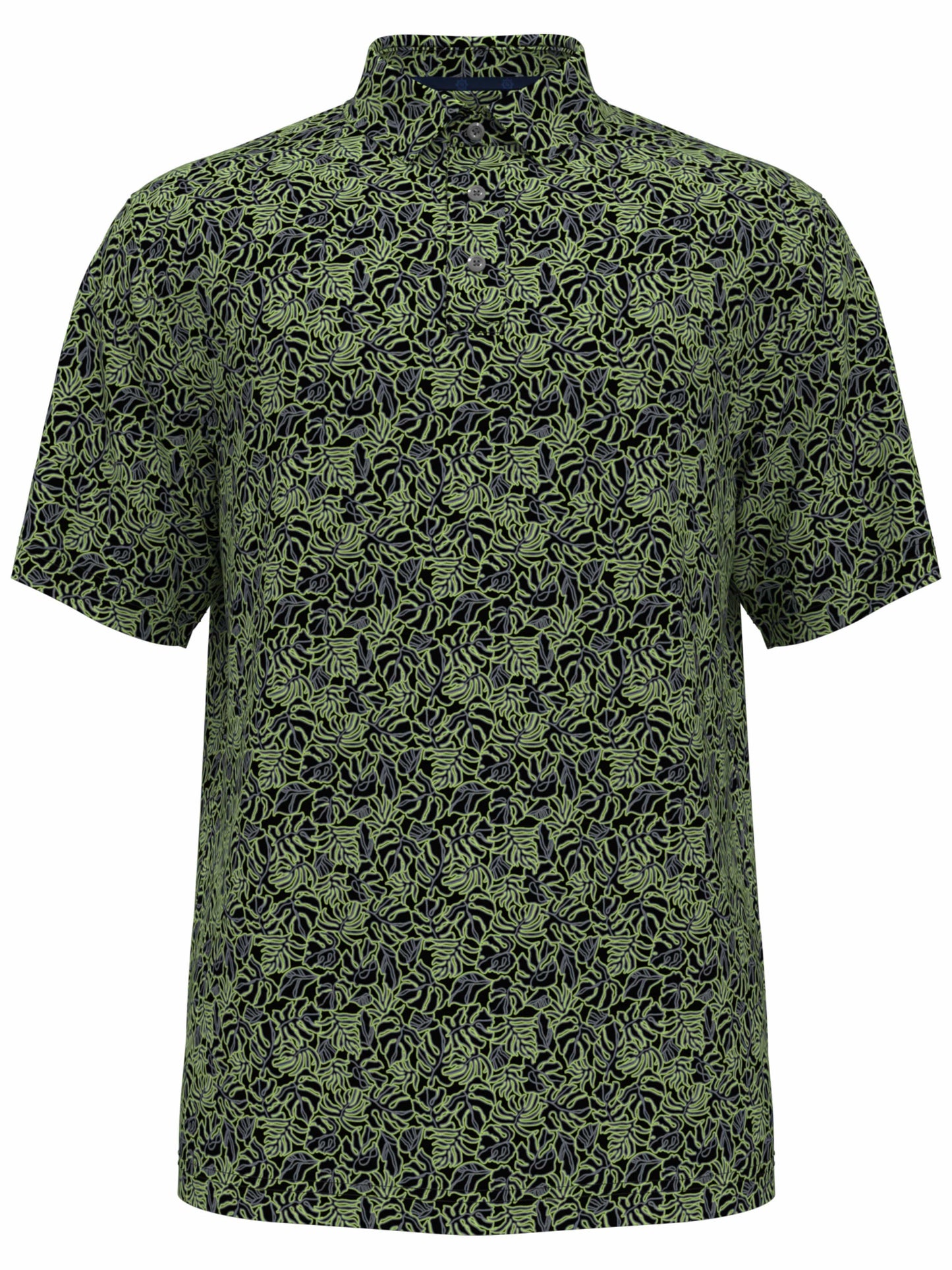 Men's Foliage Print Golf Polo