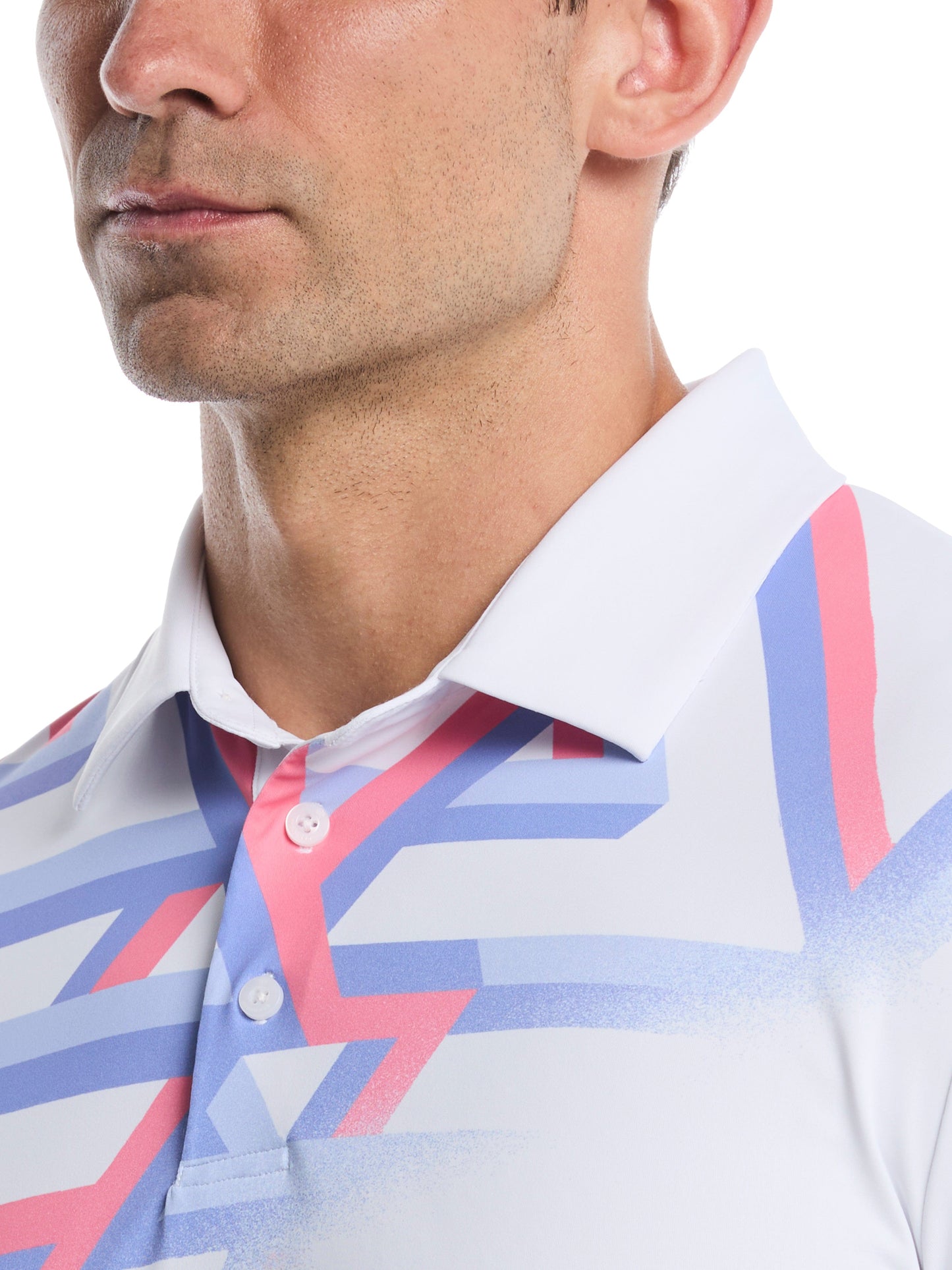 Men's Geo Fade Printed Polo