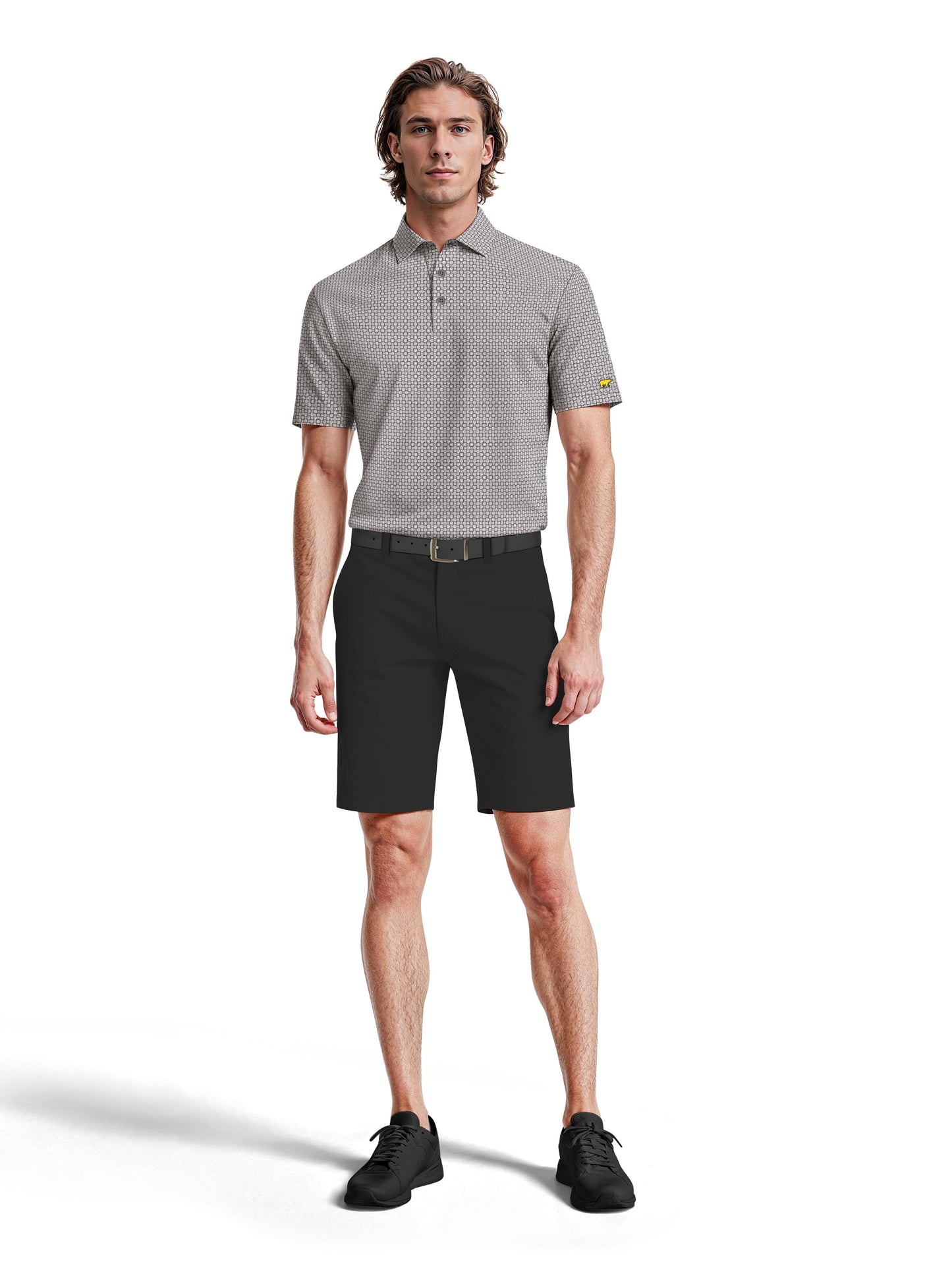 Men's Geo Print Polo