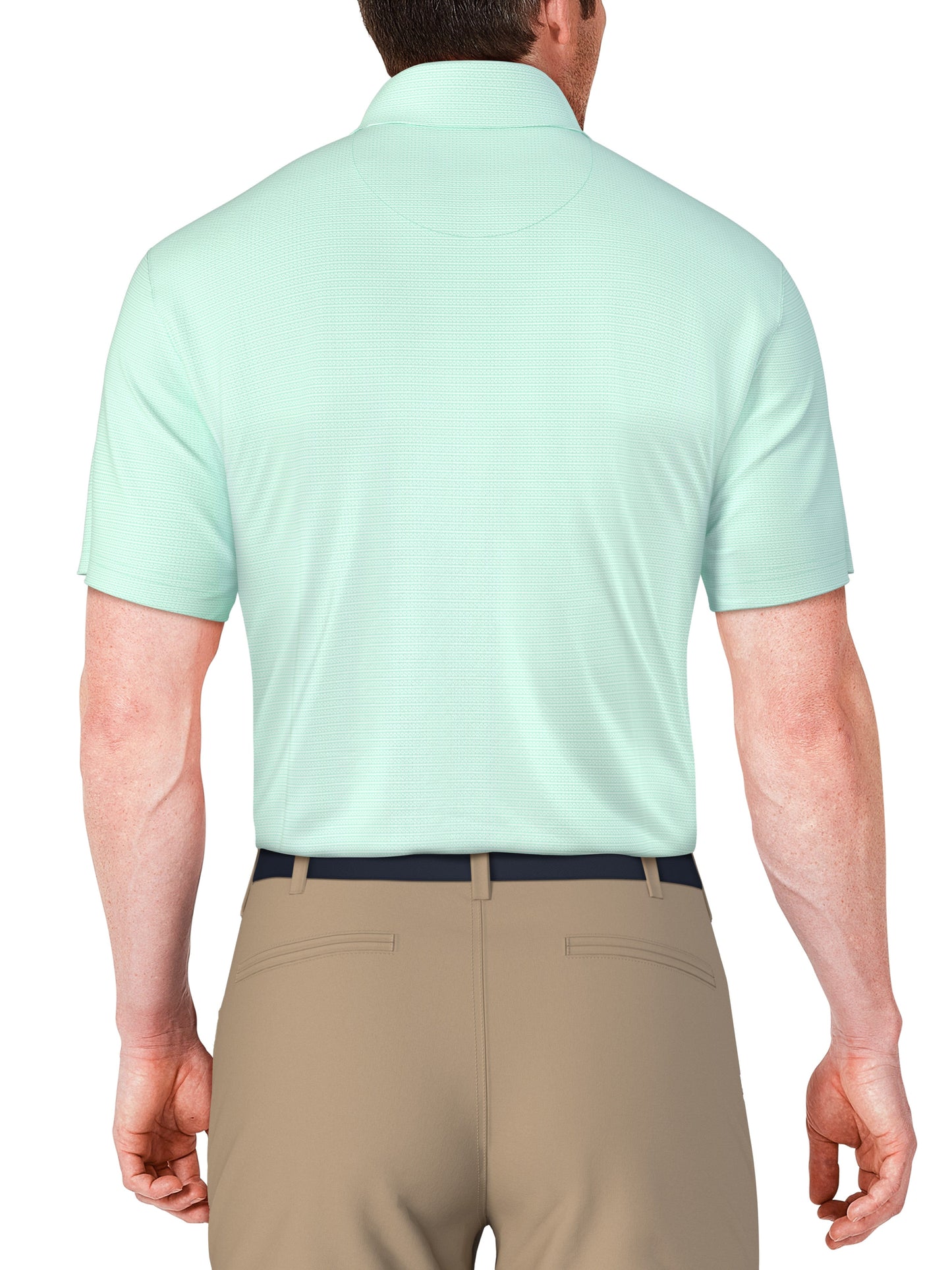Men's Horizontal Print Polo