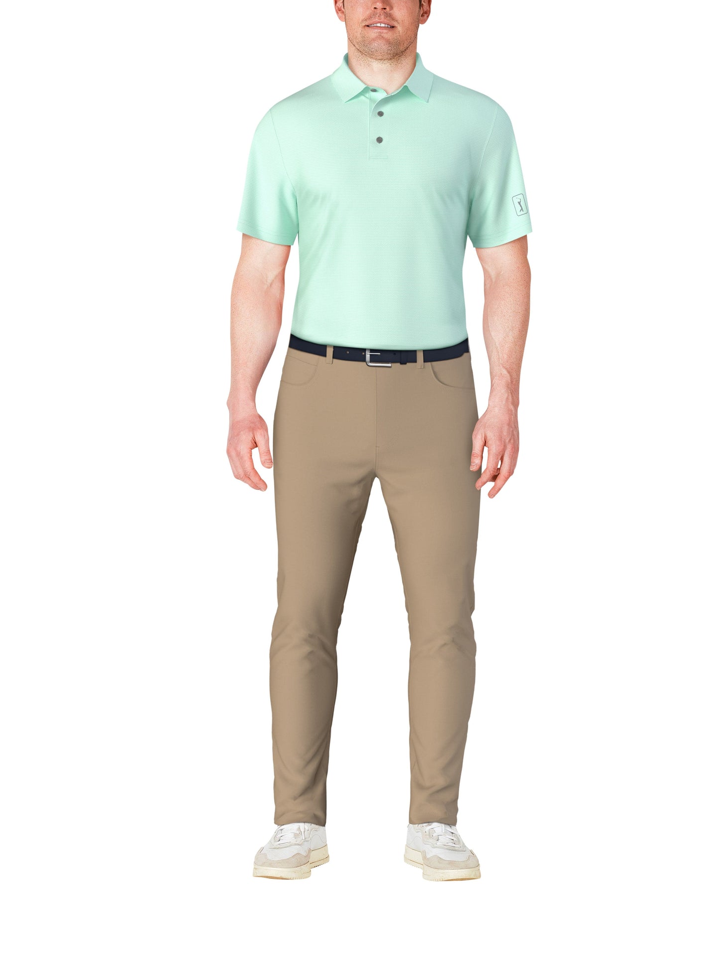 Men's Horizontal Print Polo