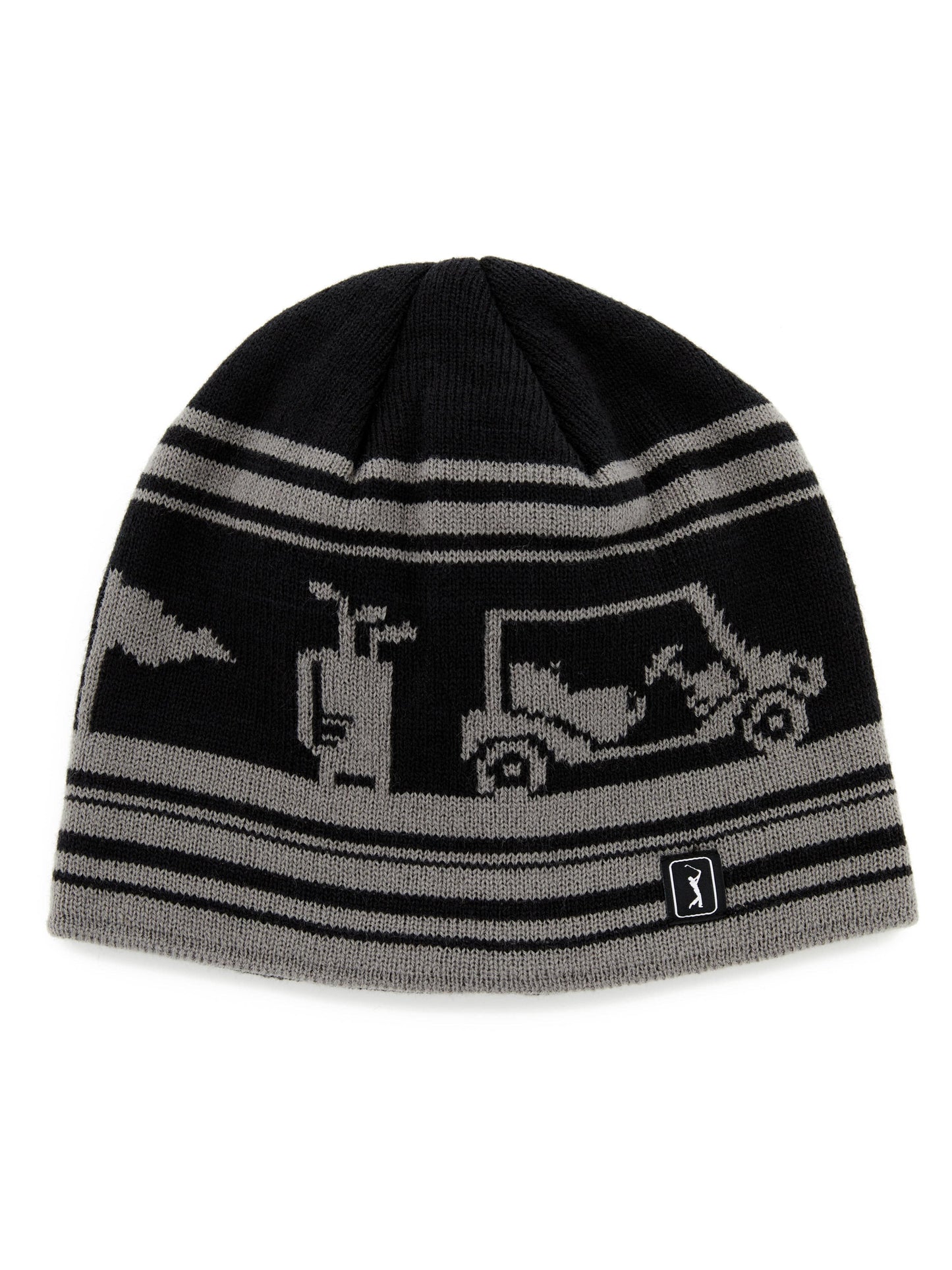 Jacquard Golf Beanie (Caviar)