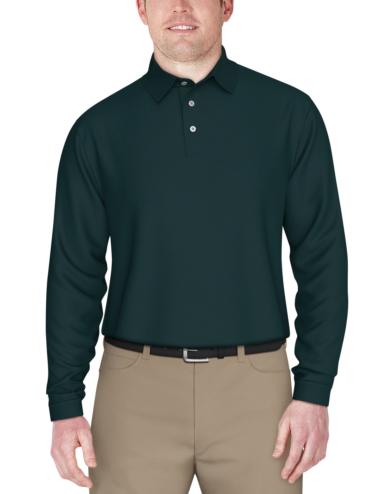 Jacquard Golf Polo (Dark Sea)