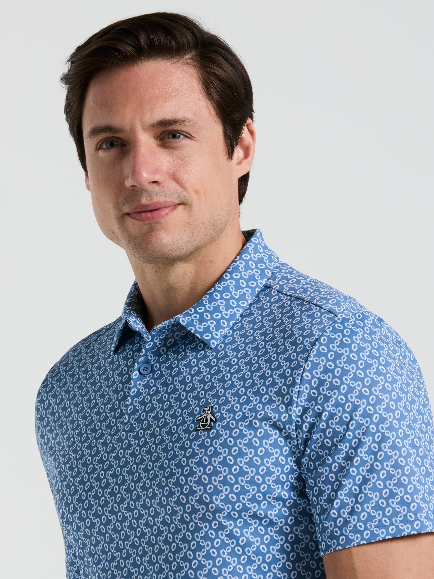 Men's Lifesaver Print Golf Polo