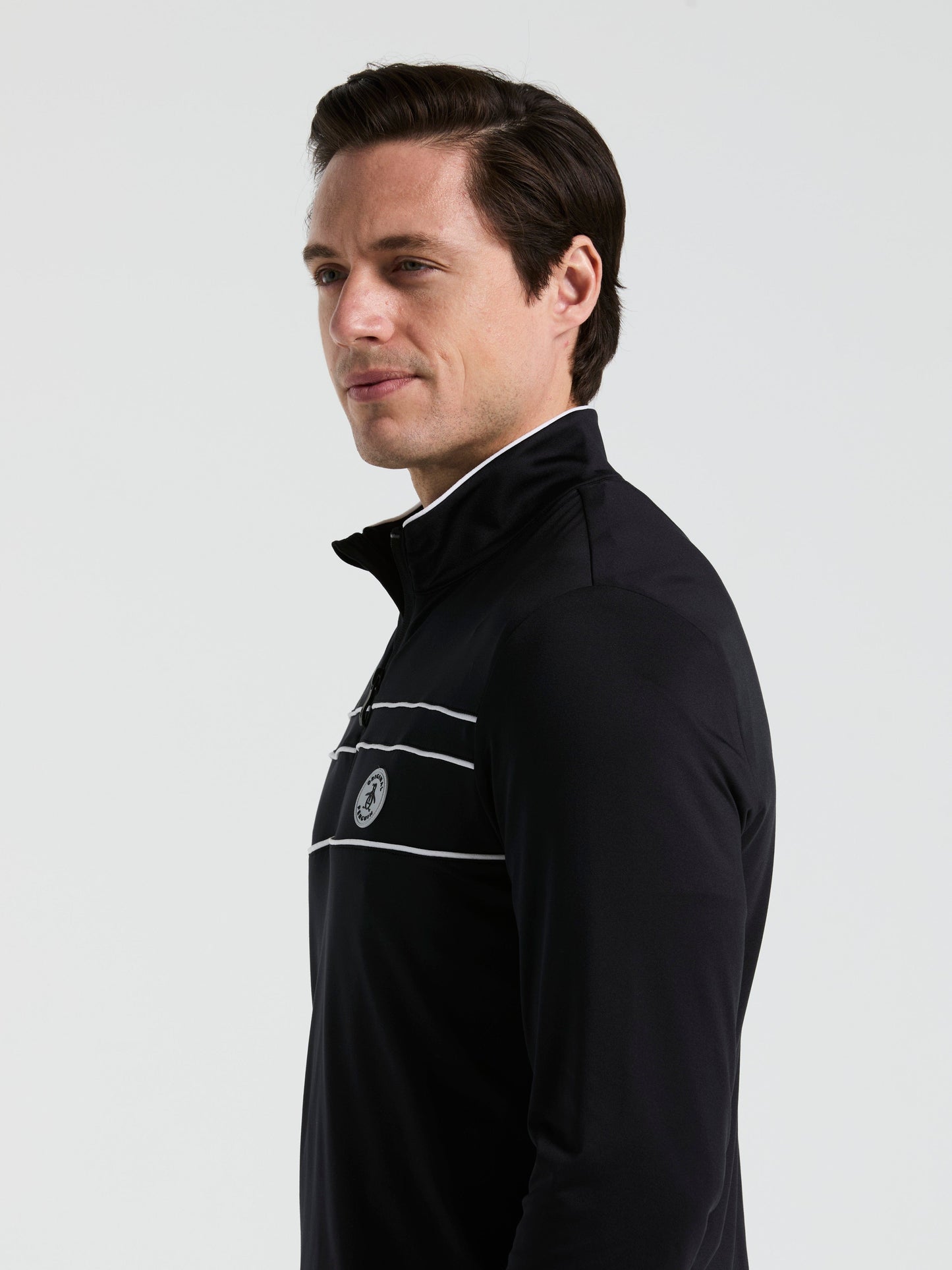 Men's Lightweight 1/4" Zip Corded Pullover Golf Base Layer