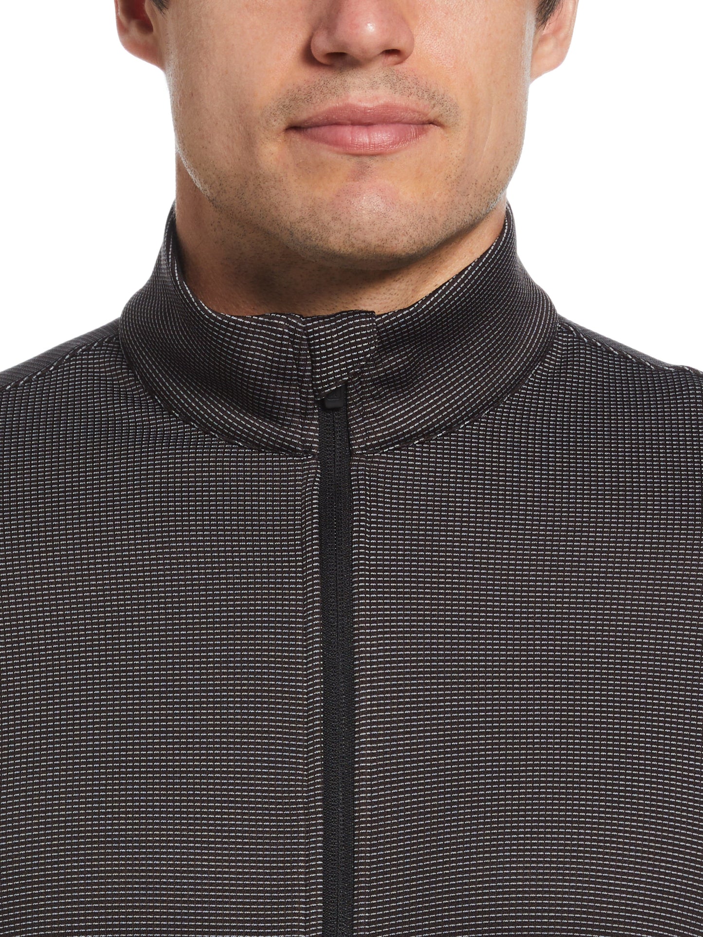 Men's Micro Jacquard Full Zip Golf Jacket
