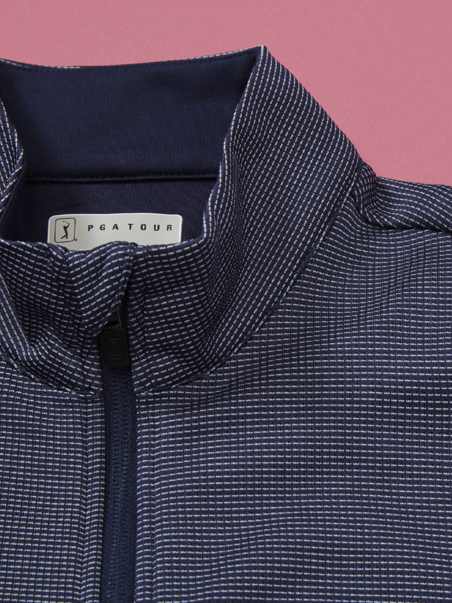 Men's Micro Jacquard Full Zip Golf Jacket