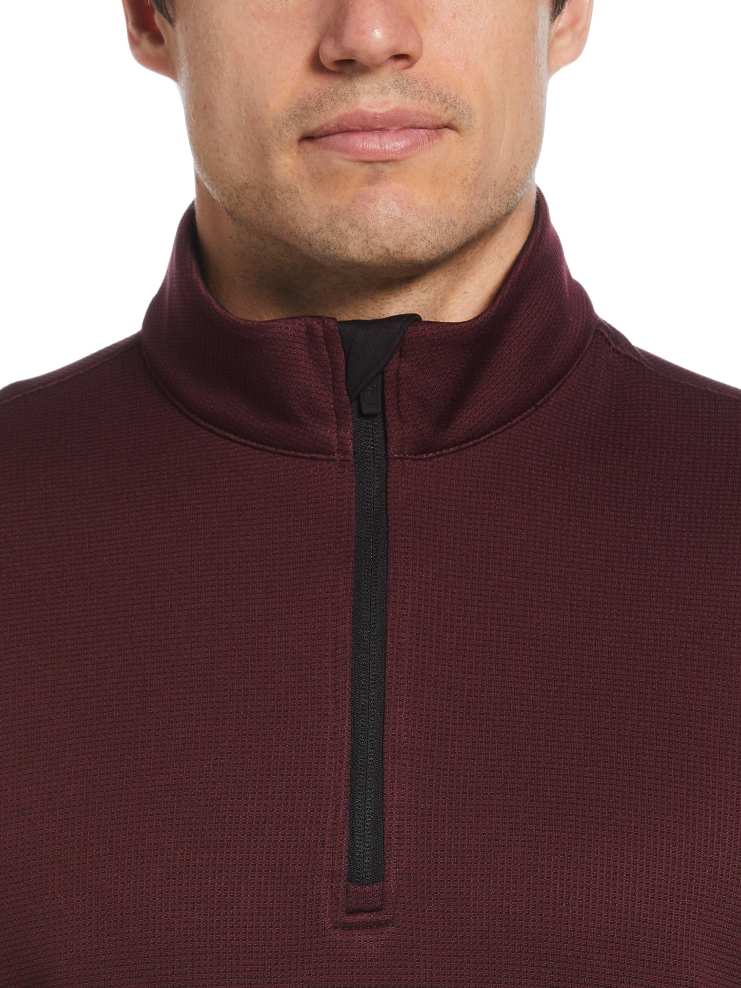 Men's Micro Jacquard Quarter Zip Golf Jacket
