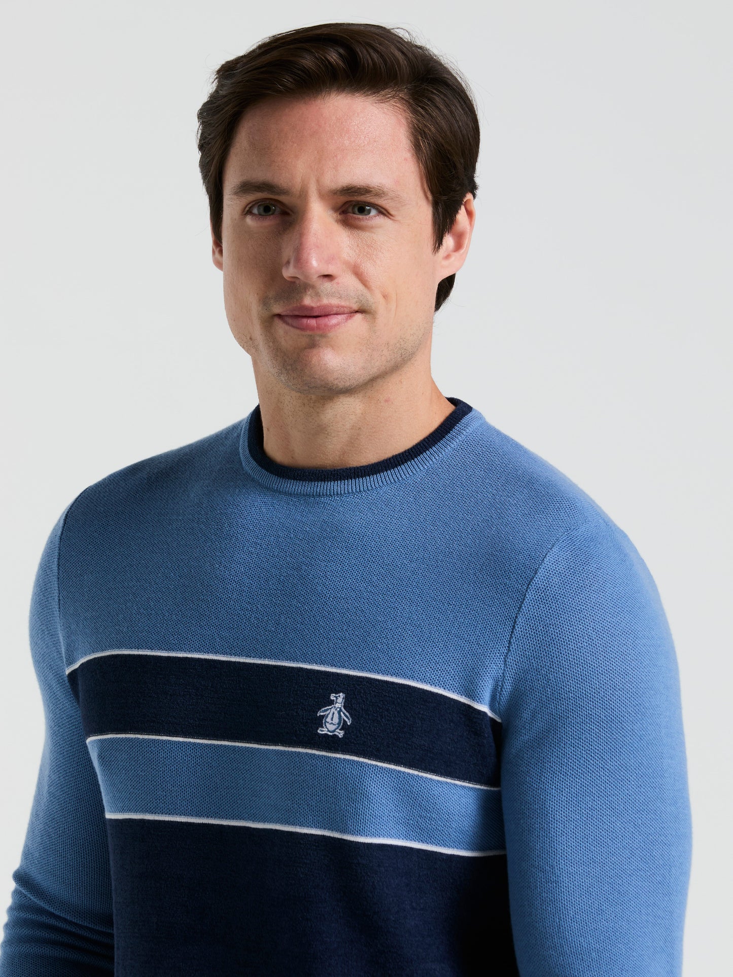 Men's Mixed Media Golf Sweater