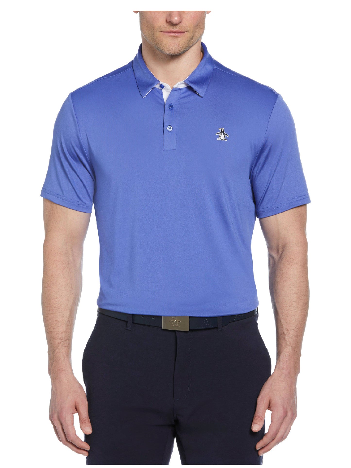 Men's Original Block Design Short Sleeve Golf Polo Shirt