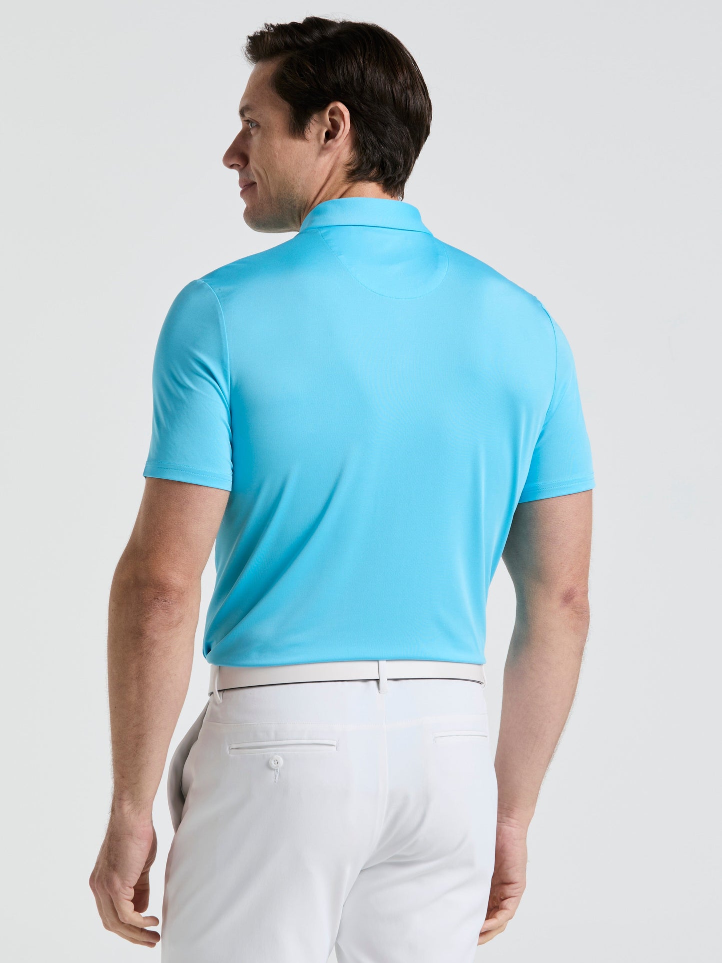 Men's Original Block Design Short Sleeve Golf Polo Shirt