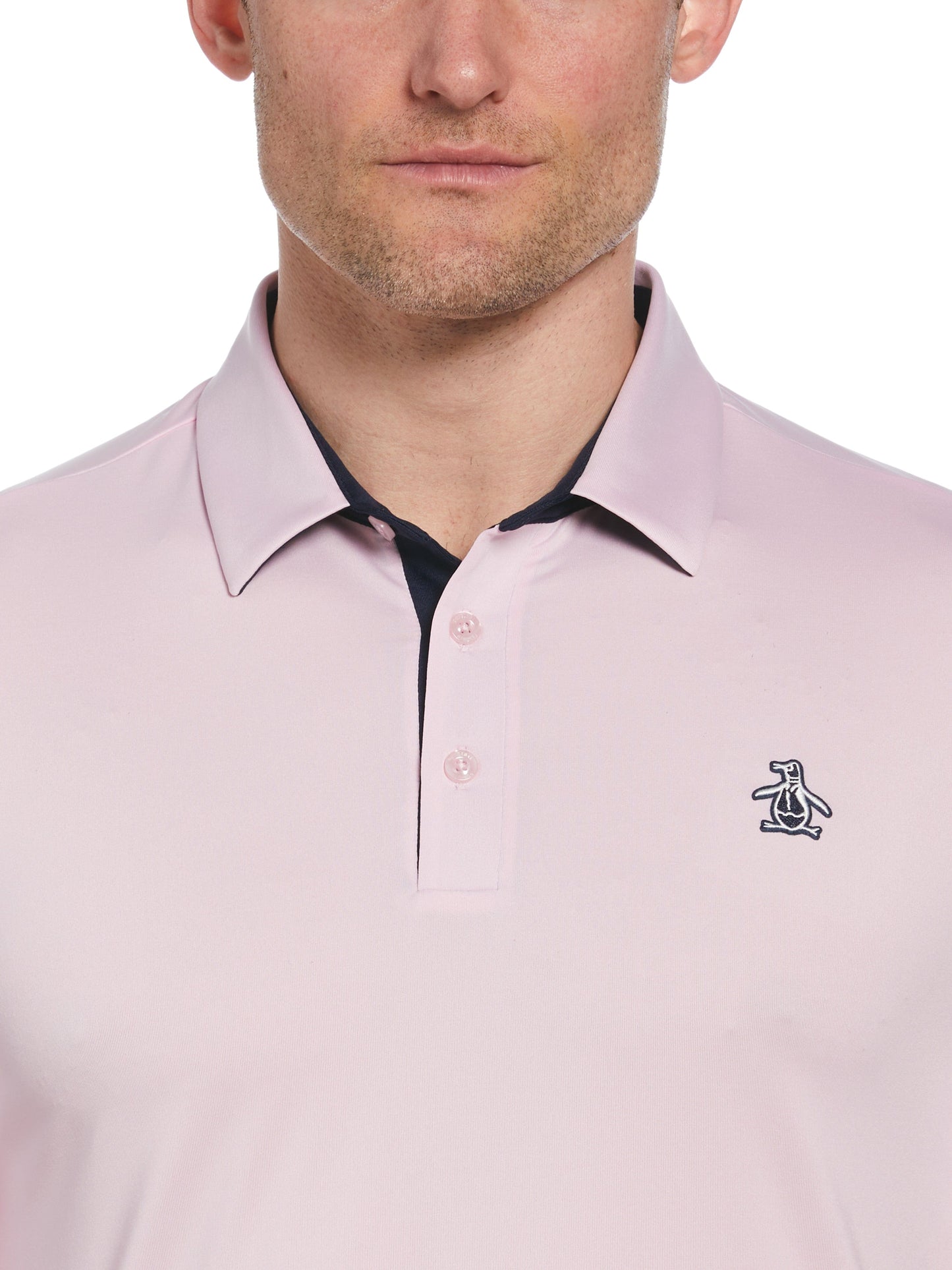 Men's Original Block Design Short Sleeve Golf Polo Shirt