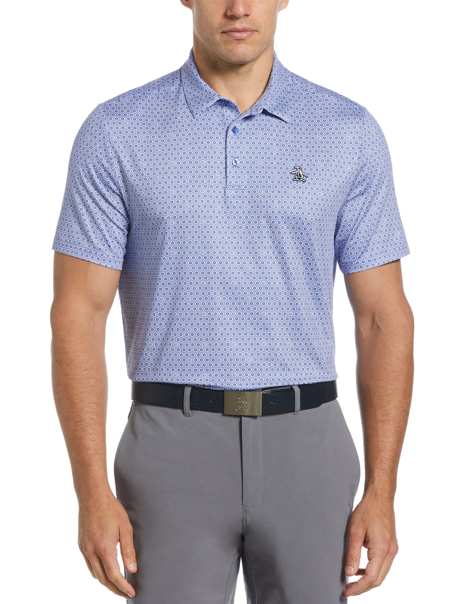 Original Floral Print Polo (Amparo Blue)