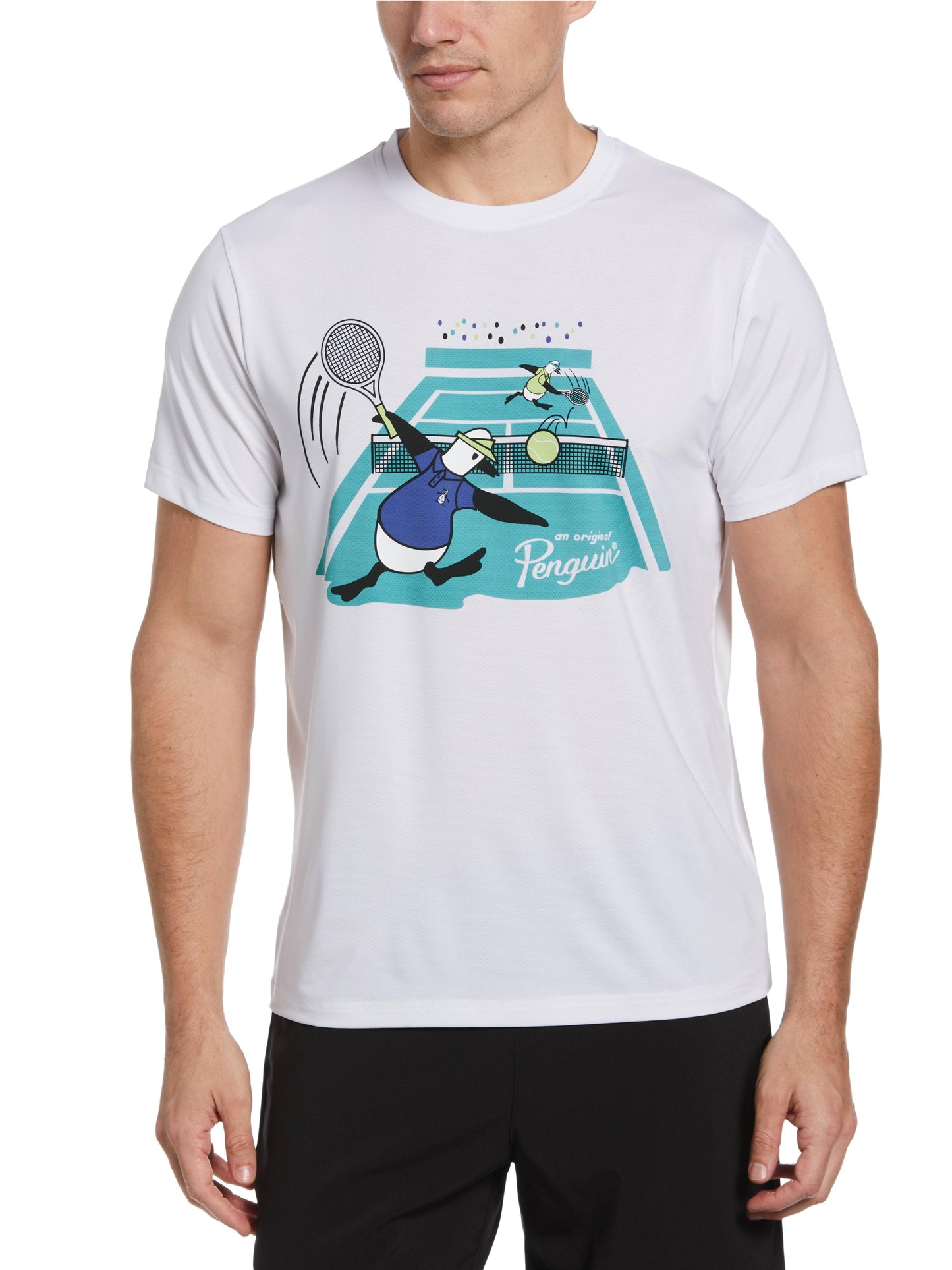 Original Performance Graphic Tennis Tee (Bright White)