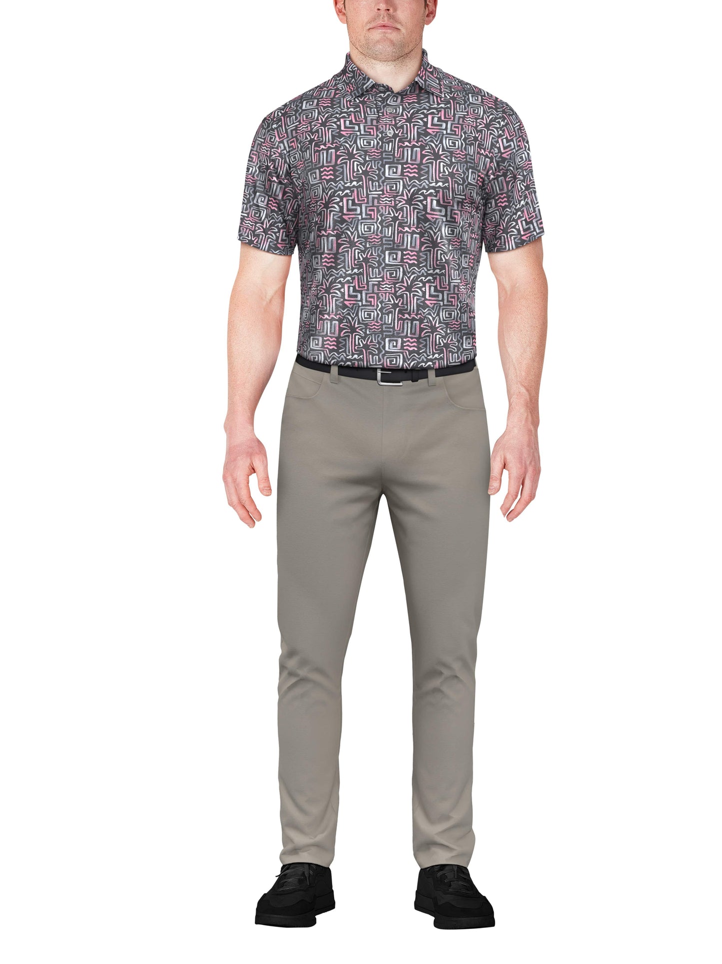 Men's Palm Print Polo