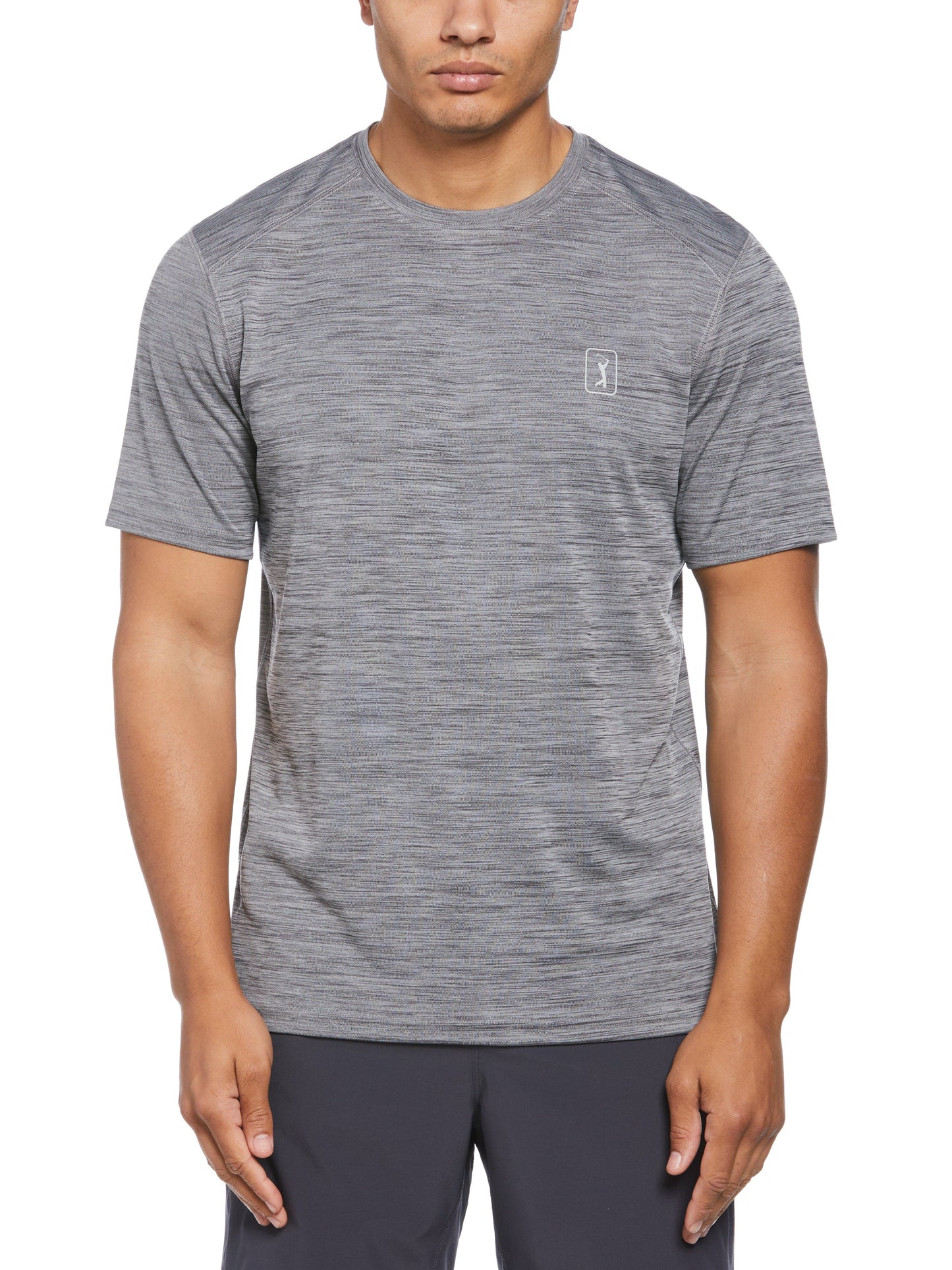 Performance Crew Golf Tee (Grey Heather)