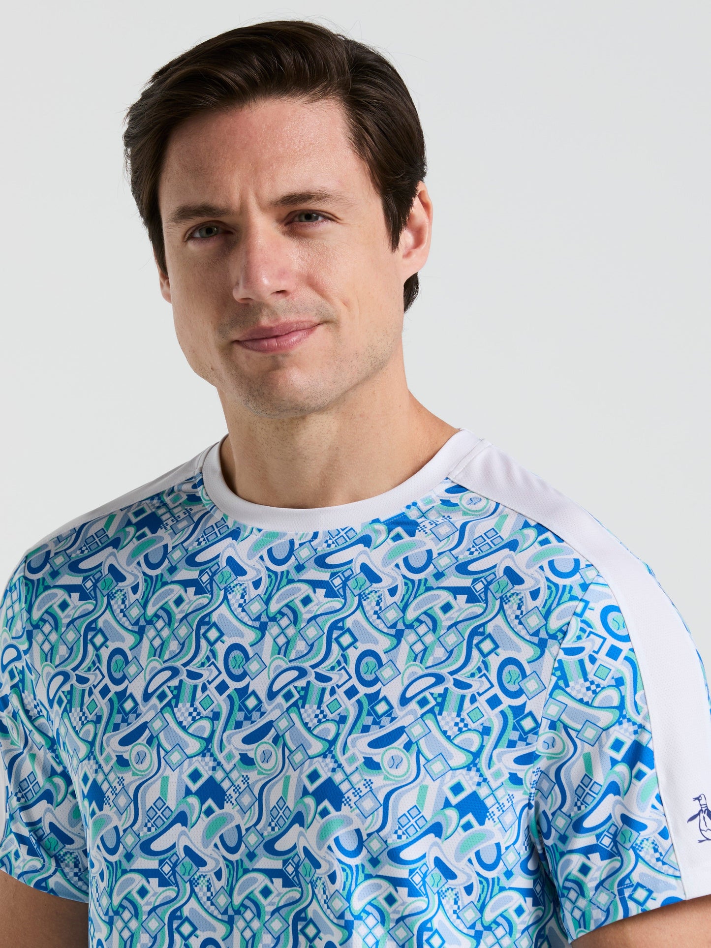 Men's Performance Midcentury Block Tennis Tee
