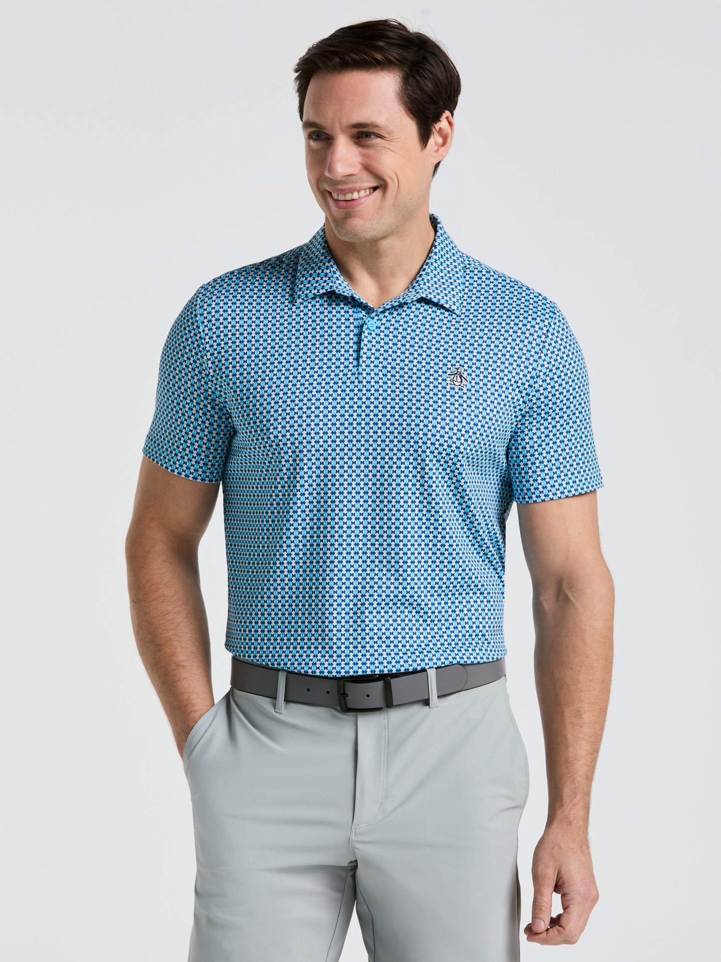 Men's Petes Bowtie Print Golf Polo