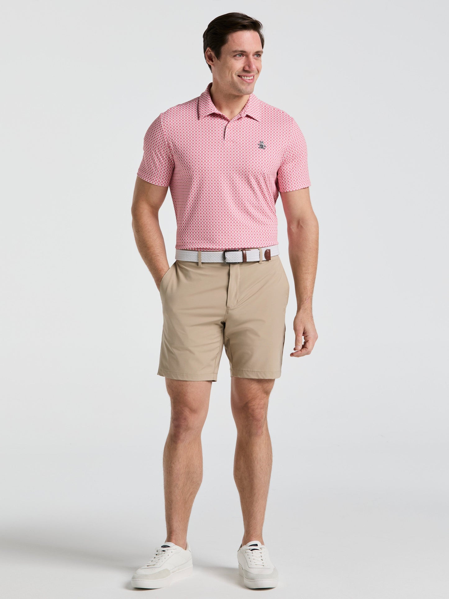 Men's Petes Bowtie Print Golf Polo