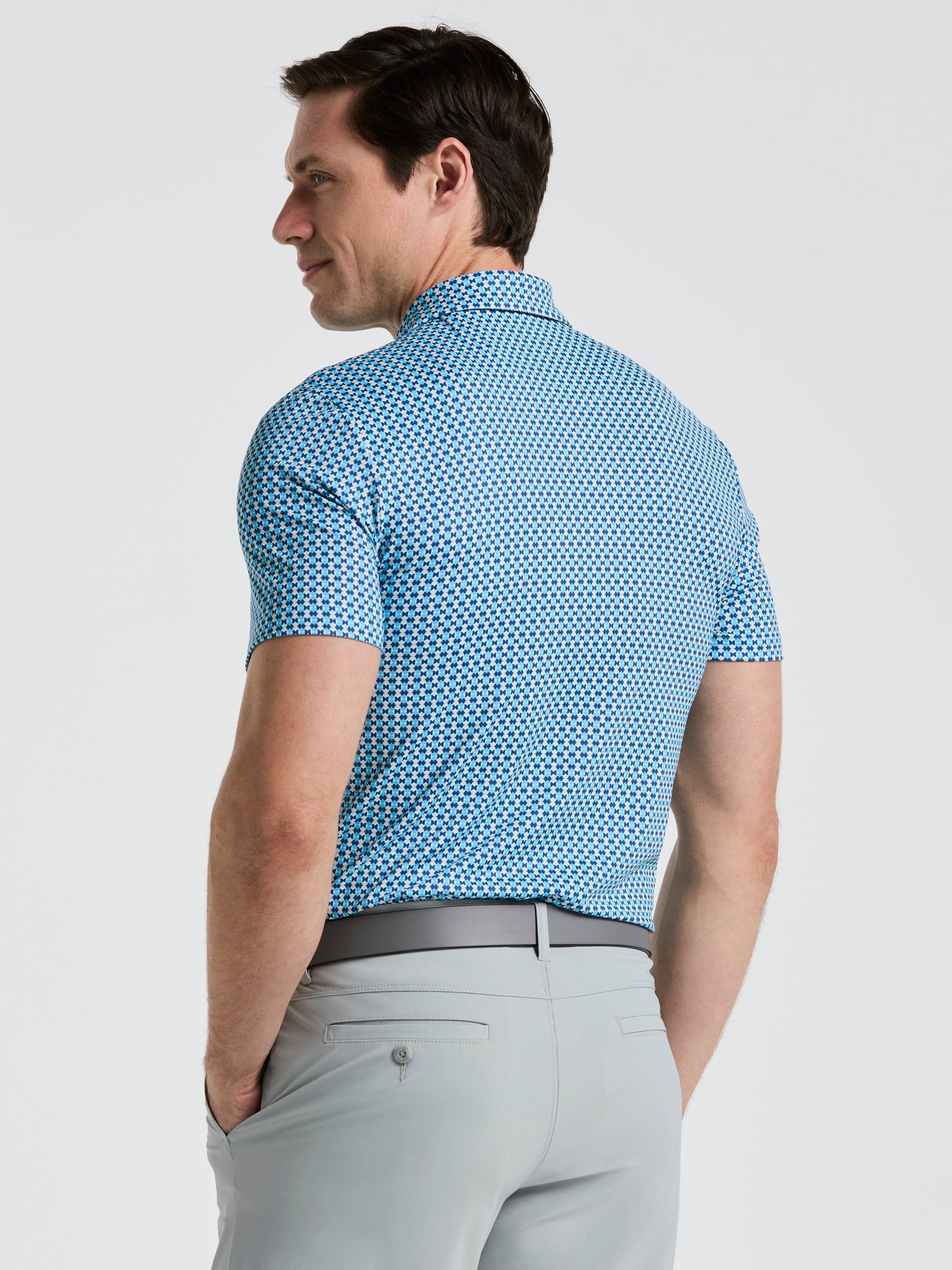 Men's Petes Bowtie Print Golf Polo