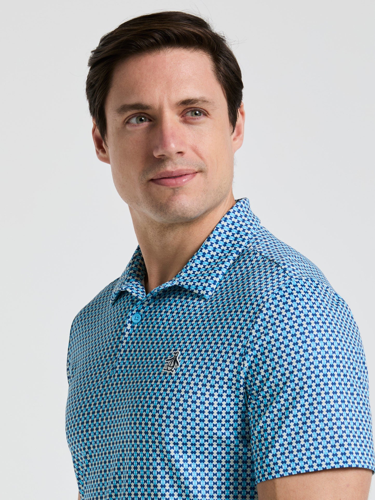 Men's Petes Bowtie Print Golf Polo