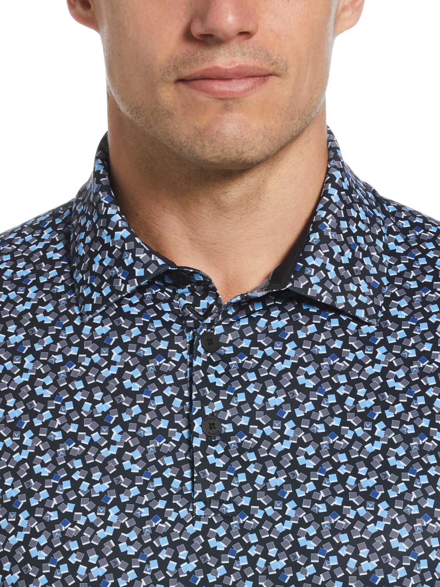 Men's Polaroid Confetti Print Golf Polo