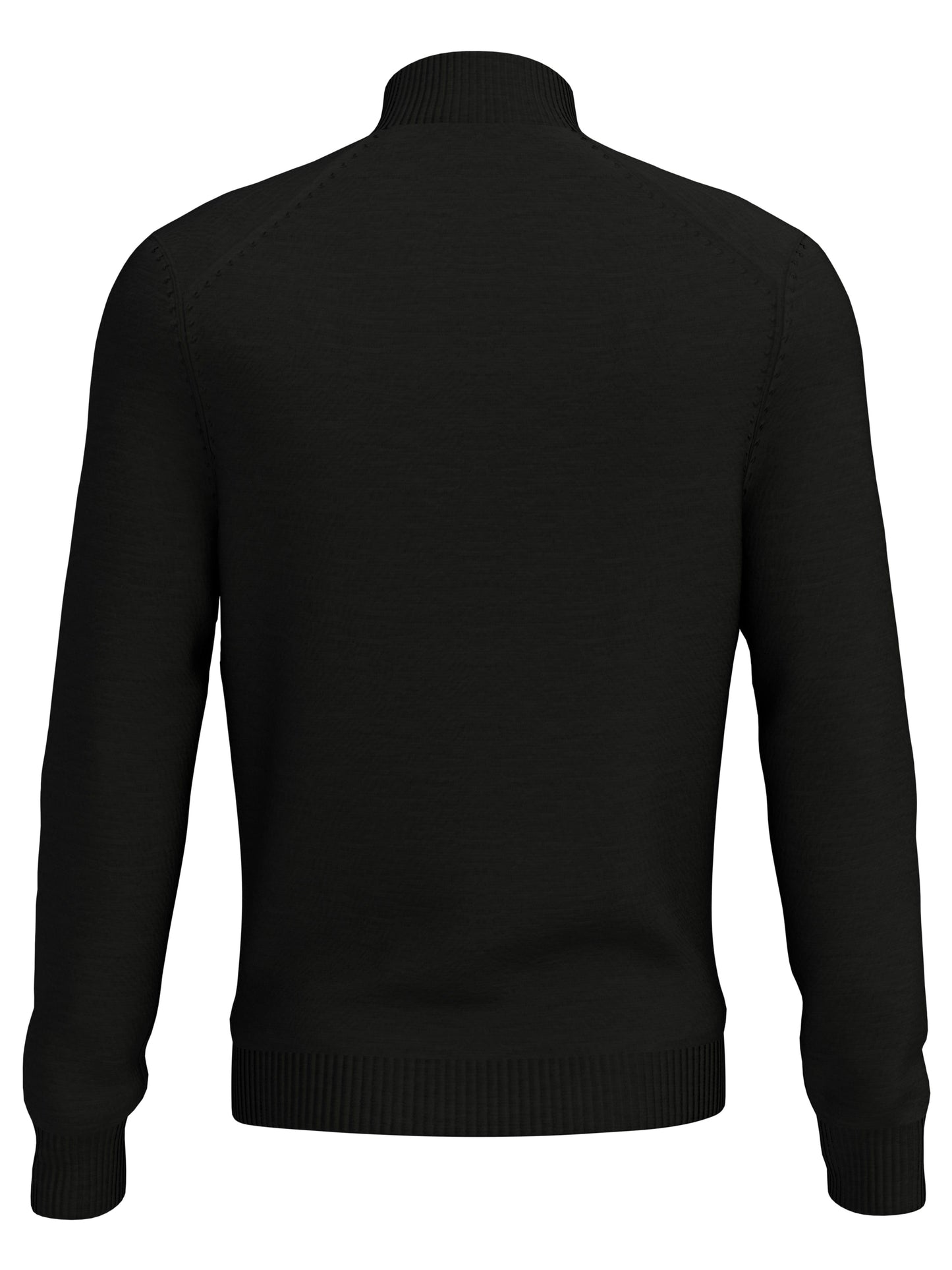 Men's Quarter Zip Blended Merino Jumper