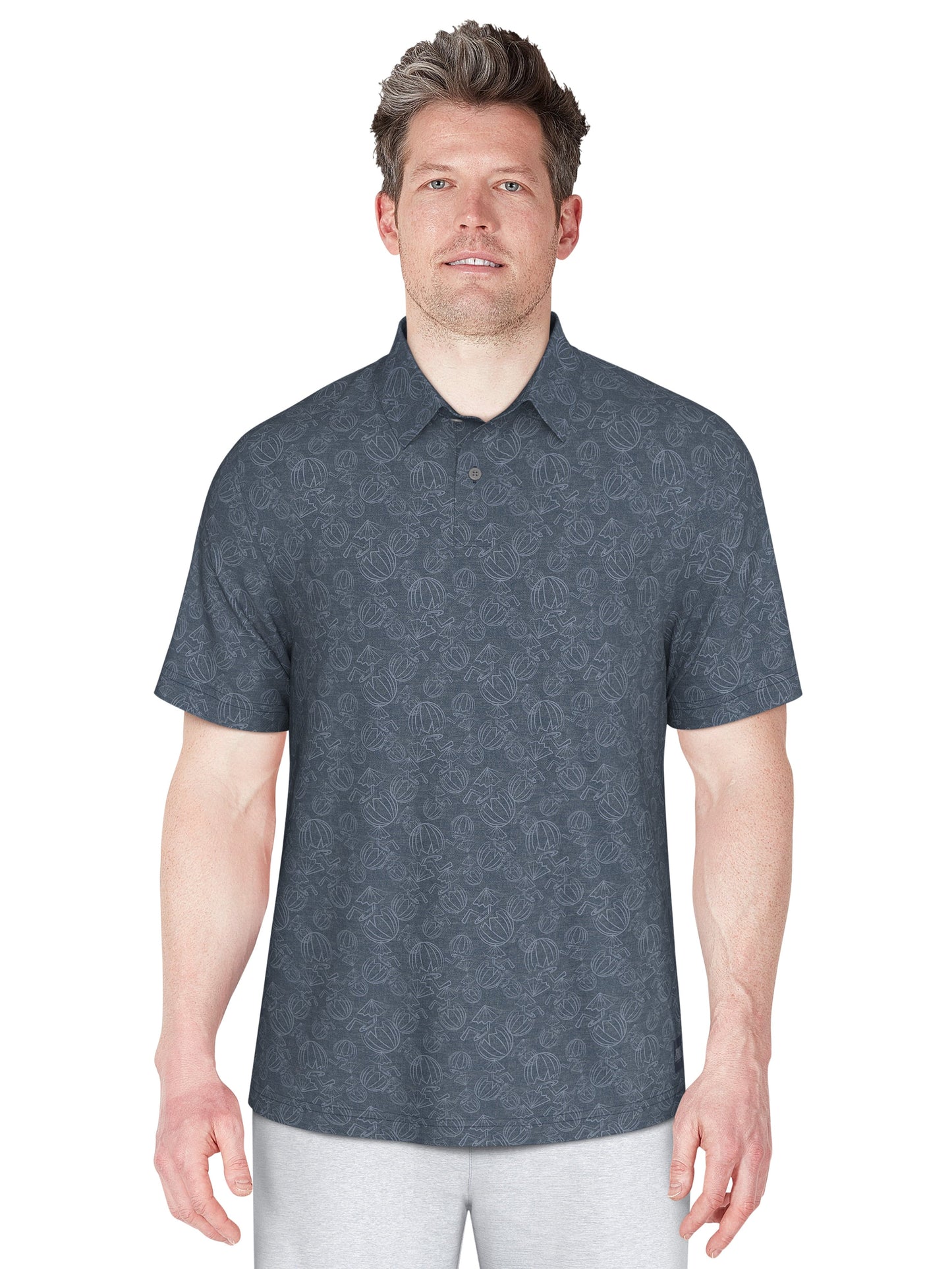 Short Sleeve Coconut Water Polo (Insignia Bl Htr)