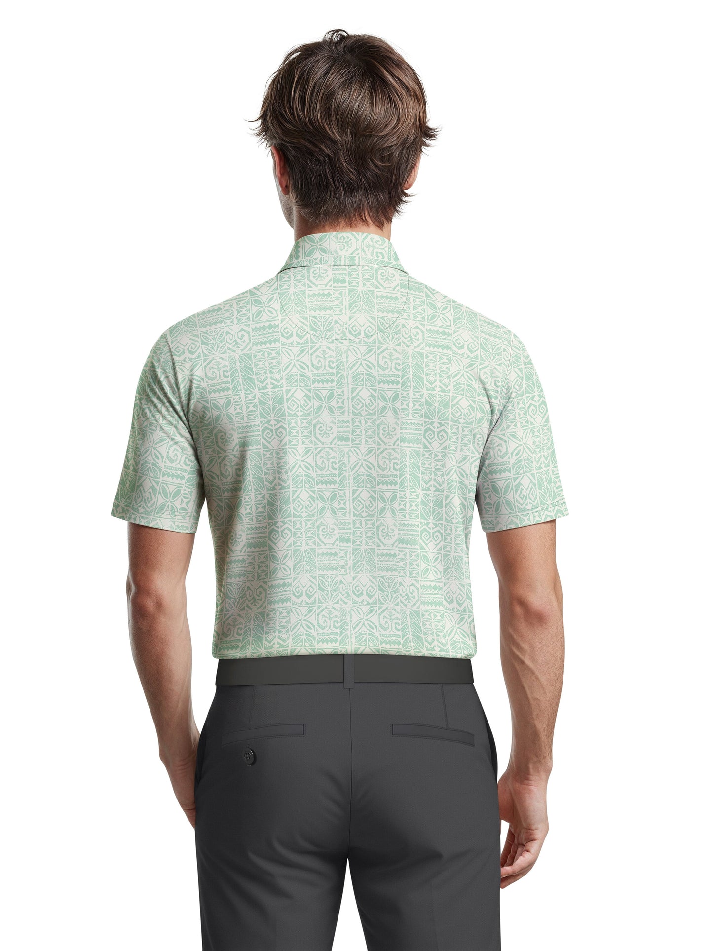 Men's Short Sleeve Printed Polo