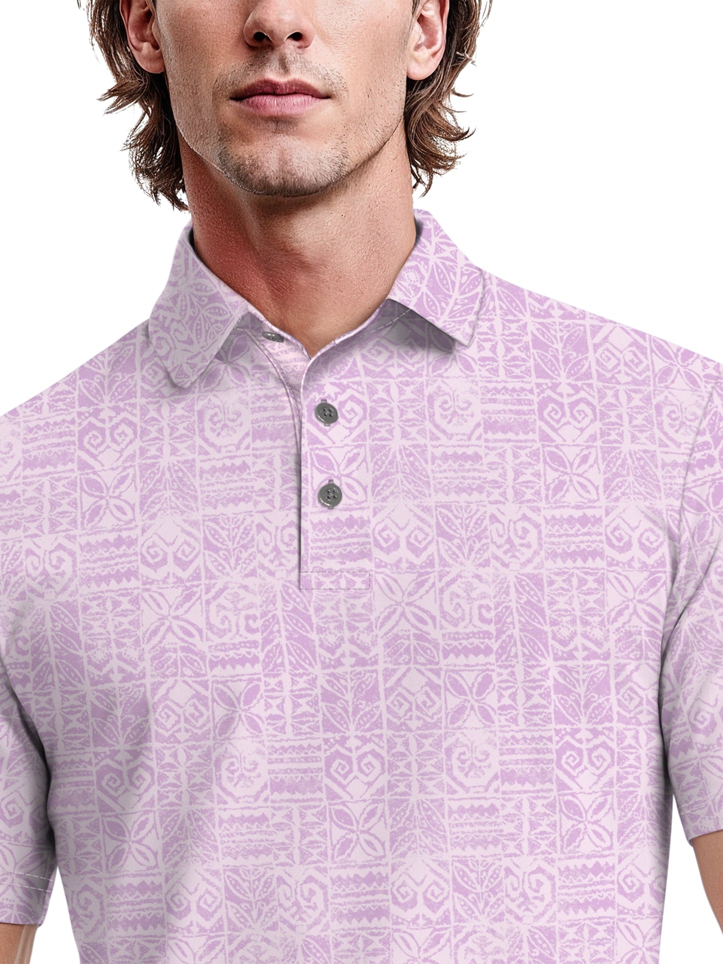 Men's Short Sleeve Printed Polo