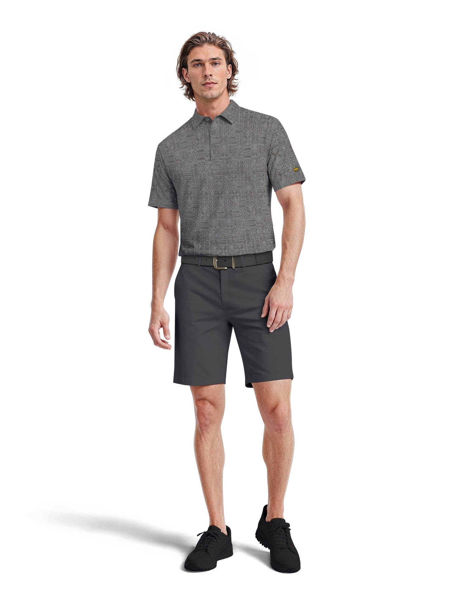 Men's Short Sleeve Printed Polo