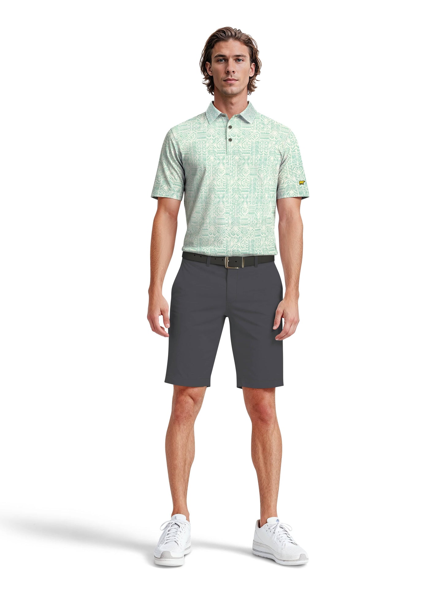 Men's Short Sleeve Printed Polo