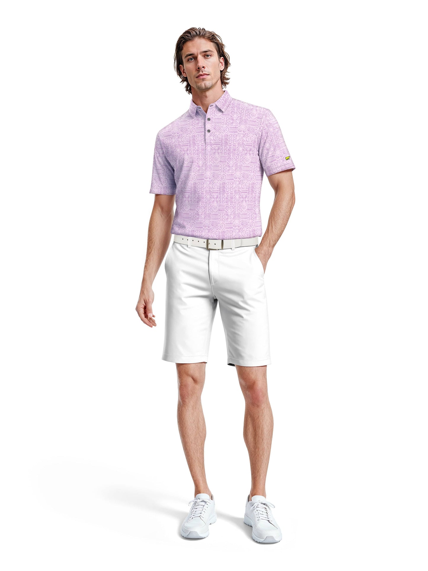 Men's Short Sleeve Printed Polo