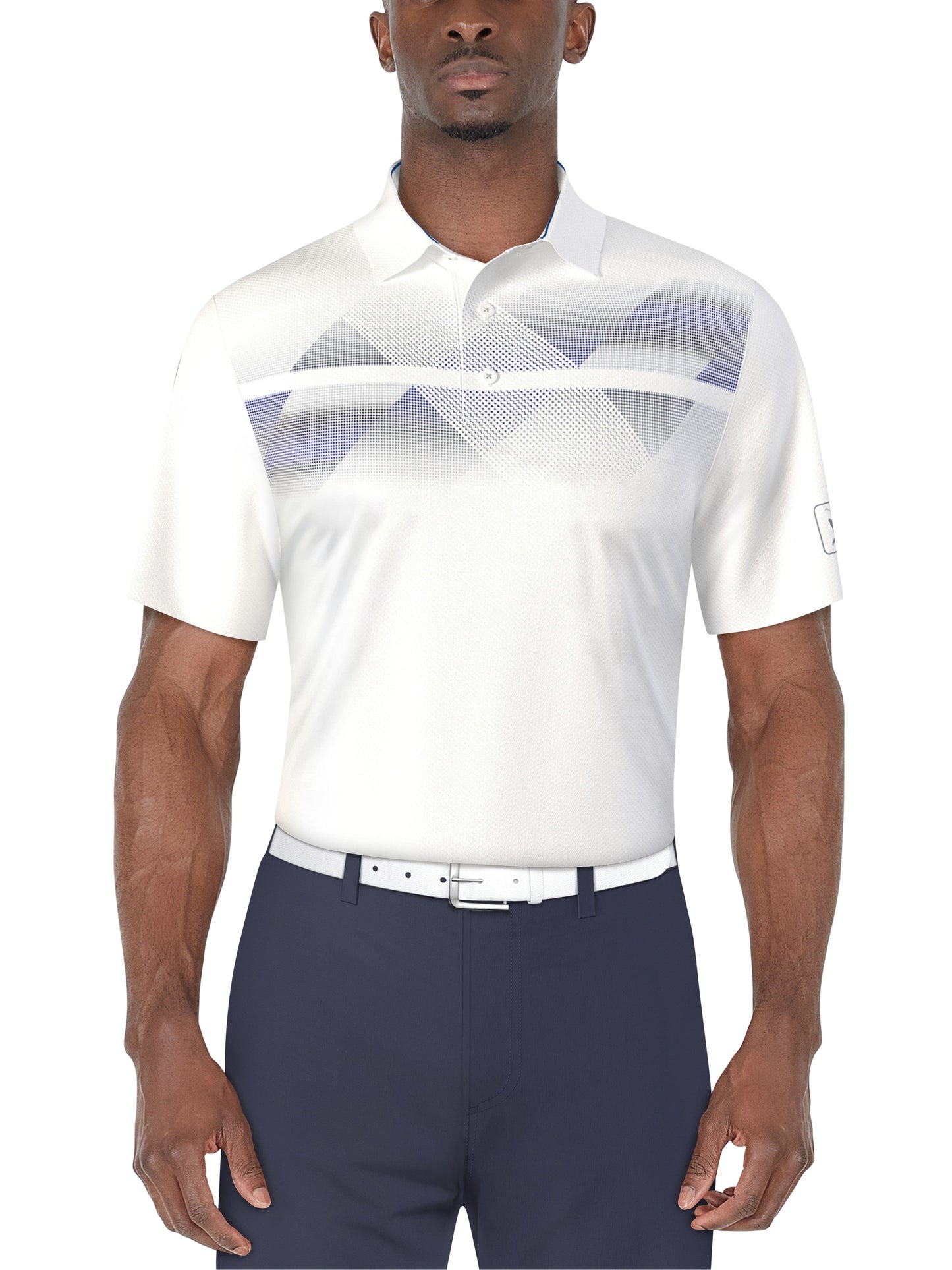Short Sleeve Solarized Chest Print (Bright White)