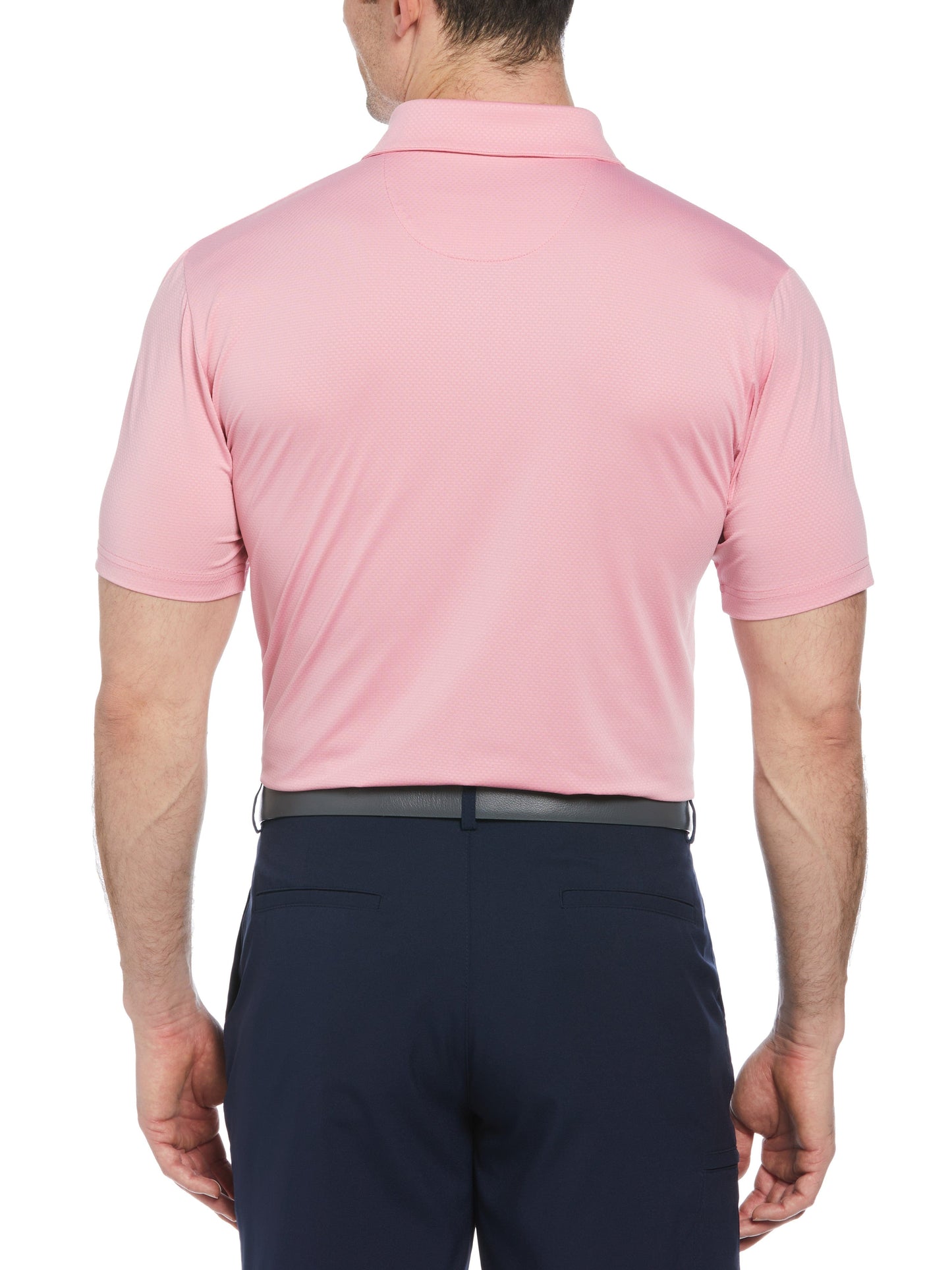 Men's Short Sleeve Solid Texture Polo