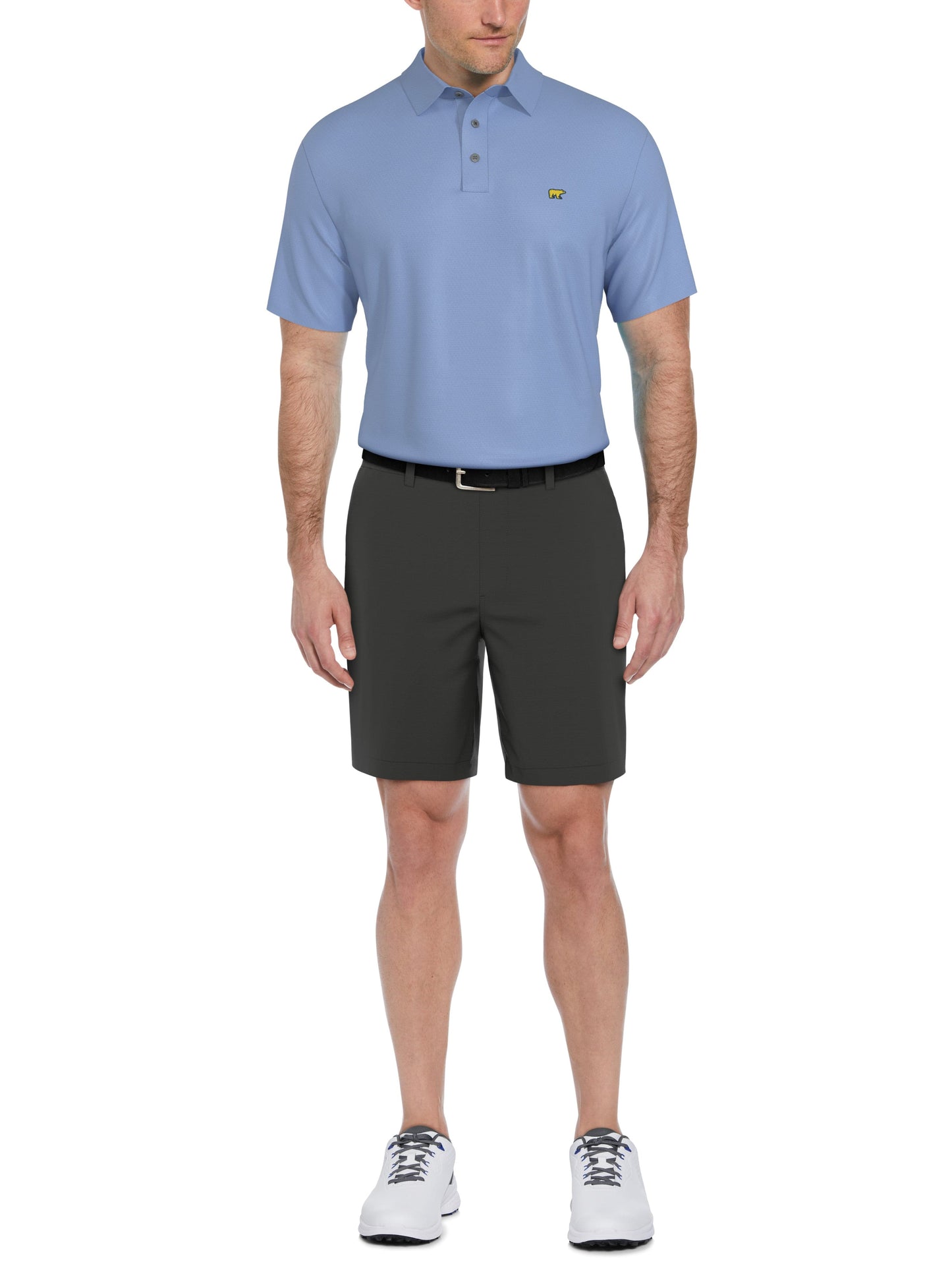 Men's Short Sleeve Solid Texture Polo