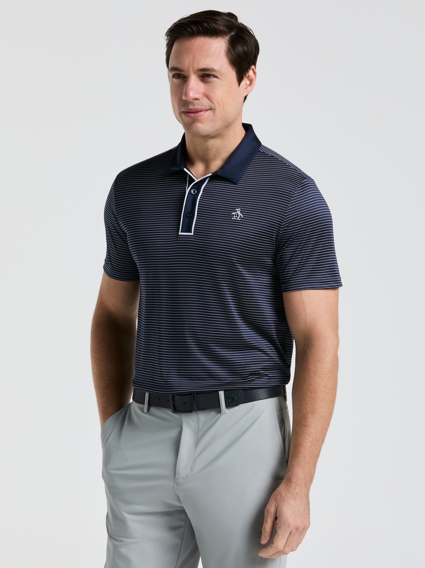 Men's Short Sleeve Stripe Polo